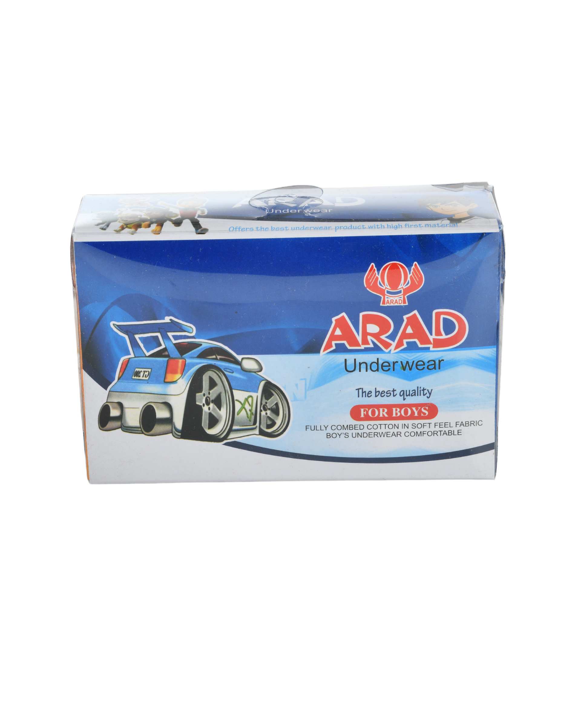 شورت پسرانه نخی آراد Arad بسته 3 عددی طرح Cars