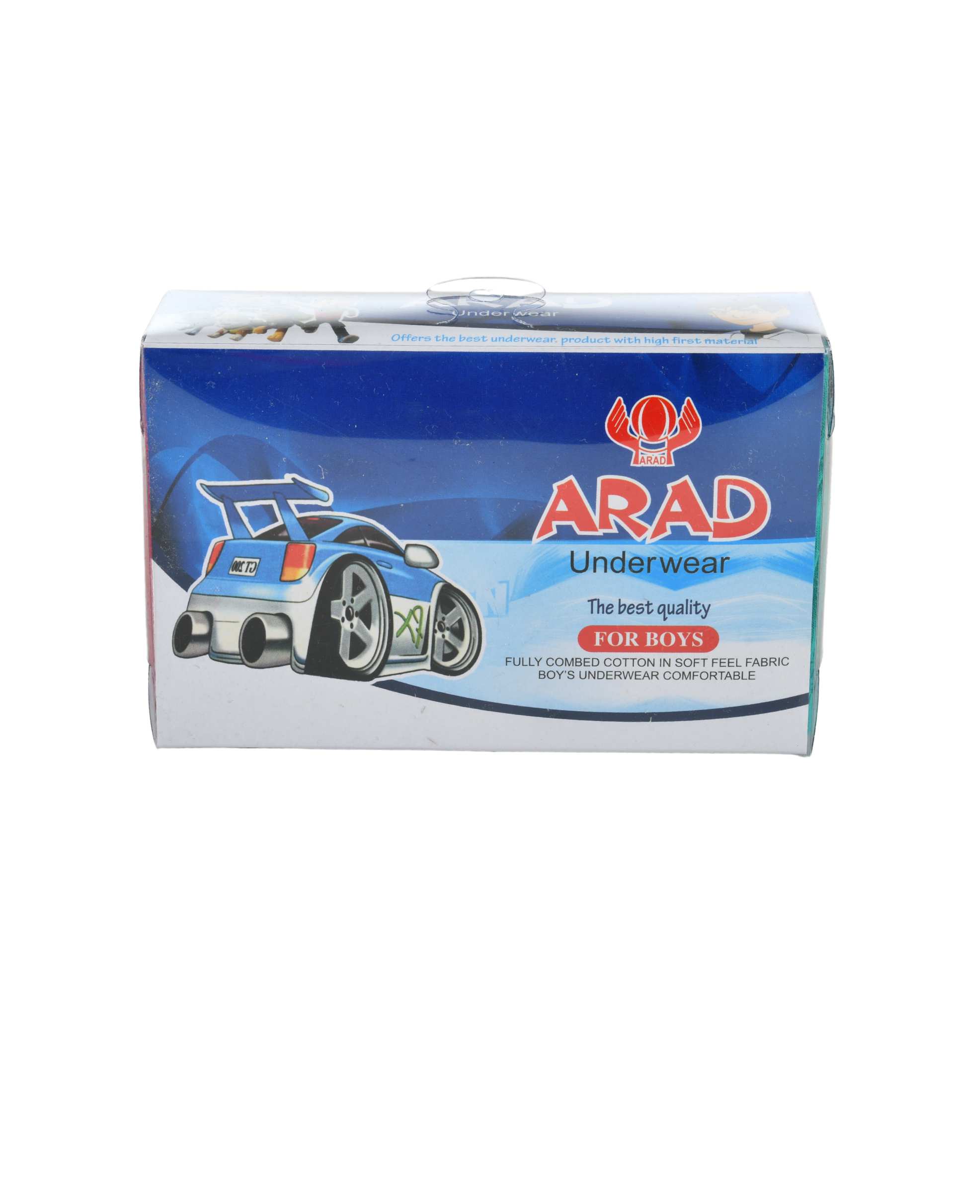 شورت پسرانه نخی آراد Arad بسته 3 عددی طرح Cars