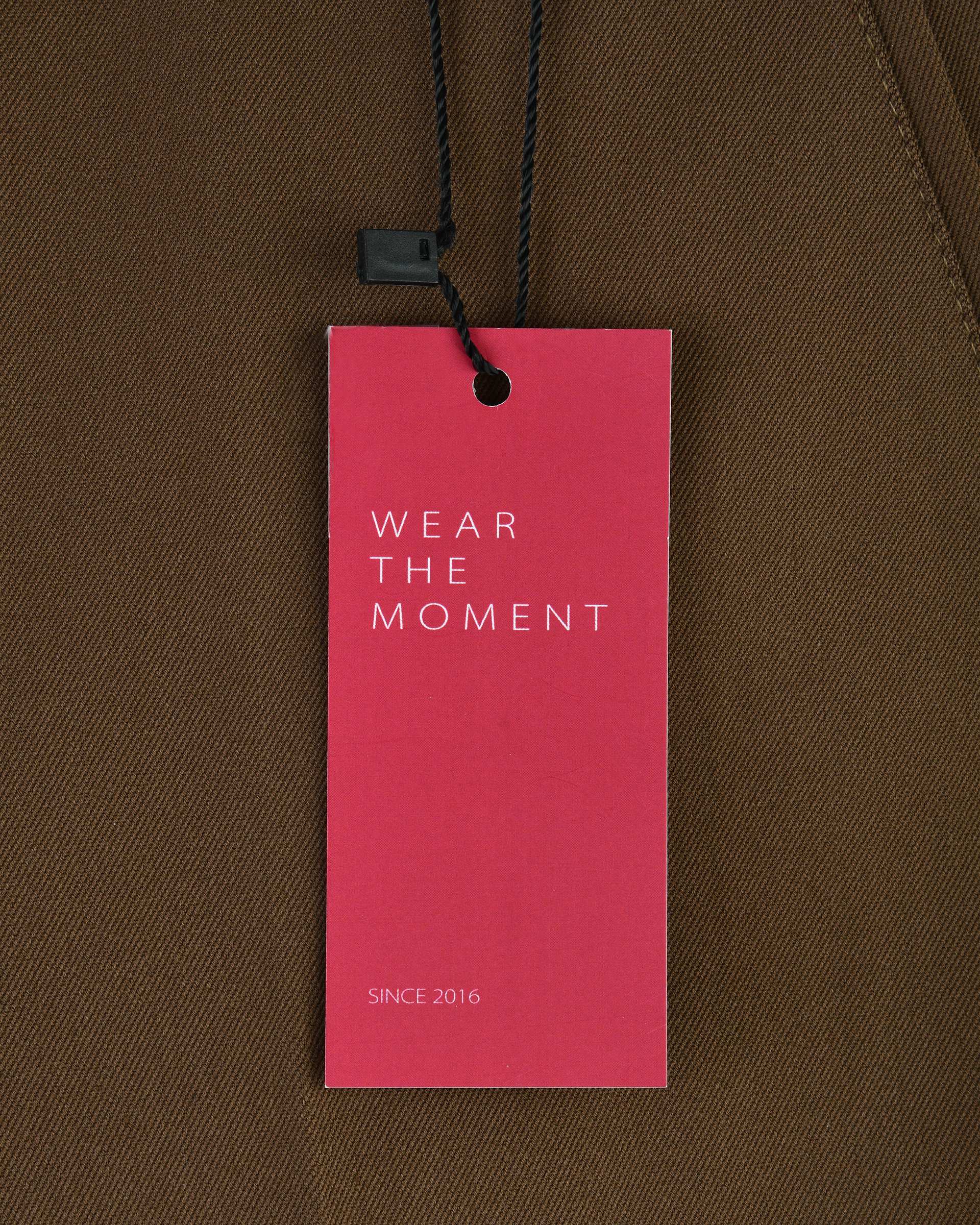 شلوار زنانه گاباردین دمپا گشاد شکلاتی آماهی Amahi