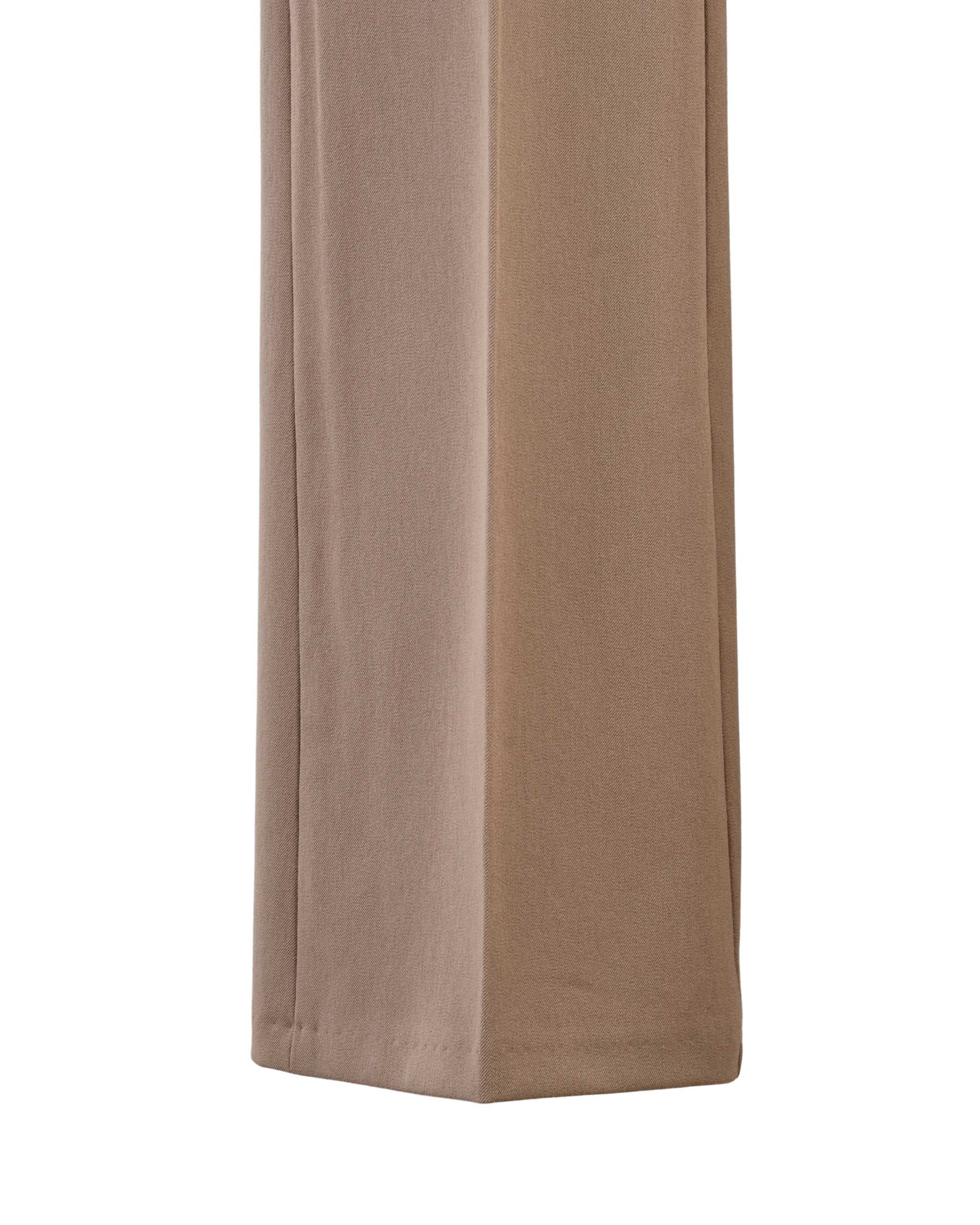 شلوار زنانه گاباردین دمپا گشاد نسکافه ای آماهی Amahi