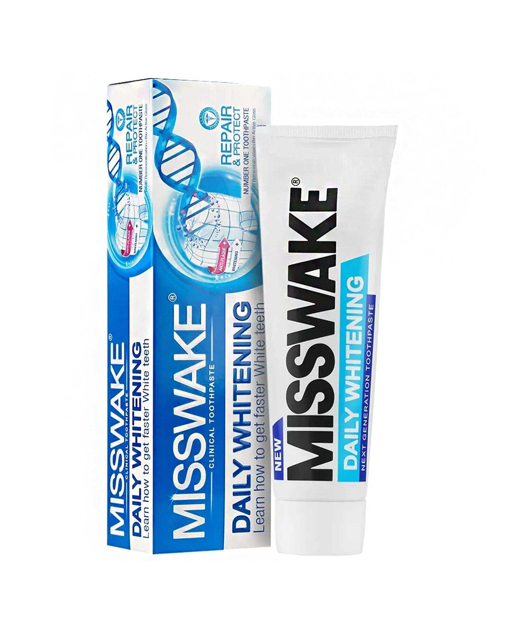 خمیر دندان سفید کننده روزانه میسویک Misswake حجم 75ml