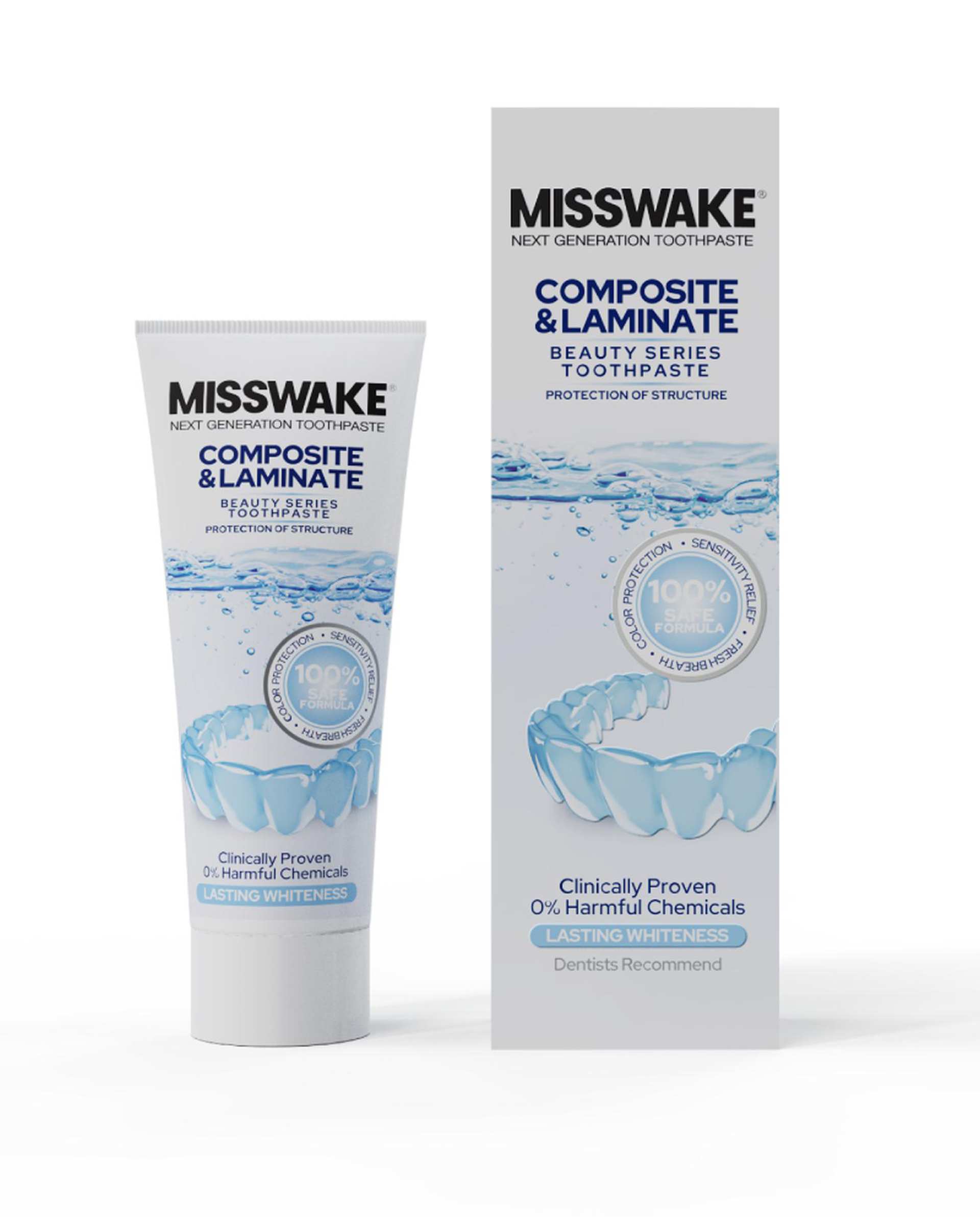 خمیر دندان مخصوص دندان لمینیت میسویک Misswake حجم 75ml