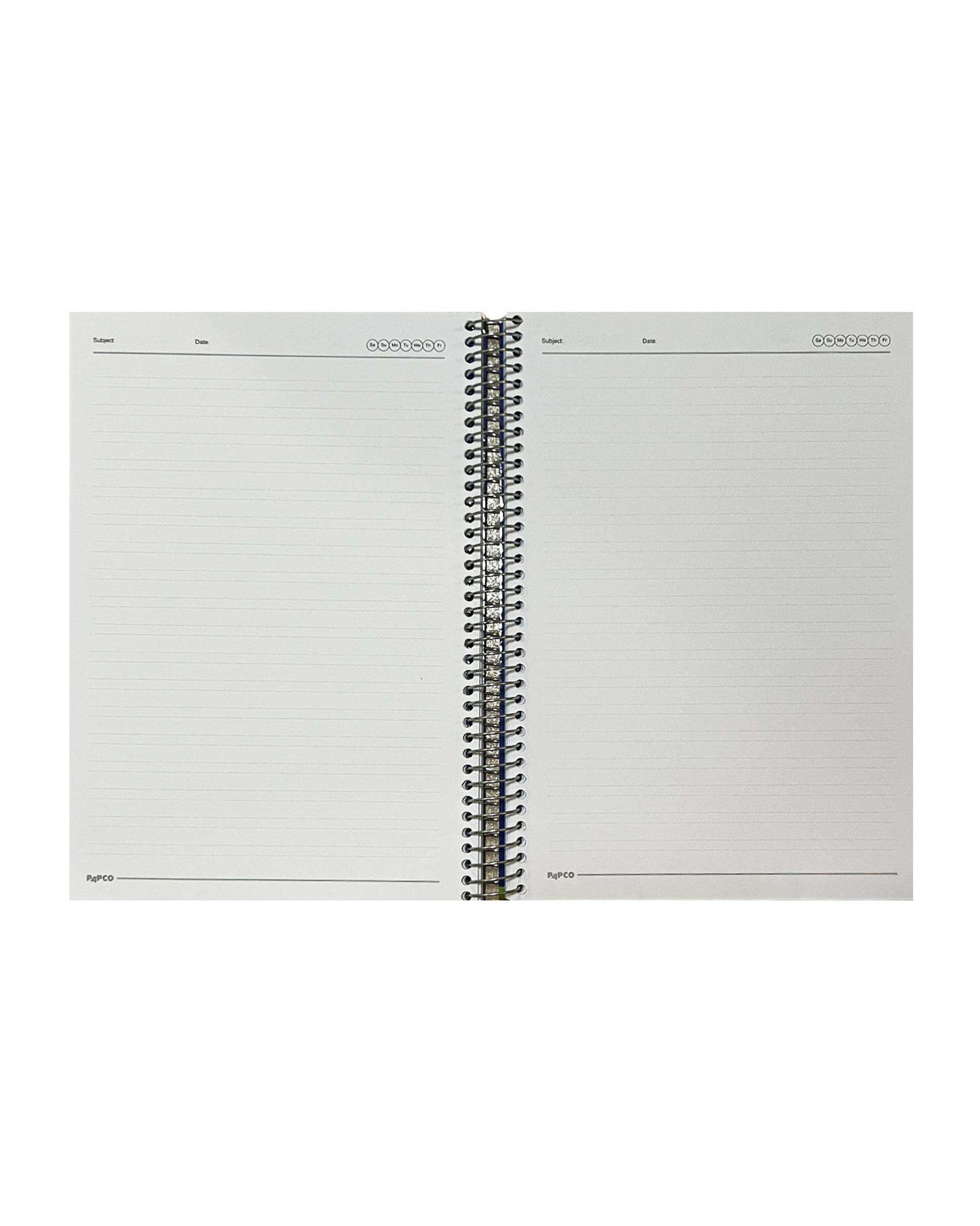دفتر انگلیسی وزیری سیمی 100 برگ جلد سخت پاپکو Papco کد 627006