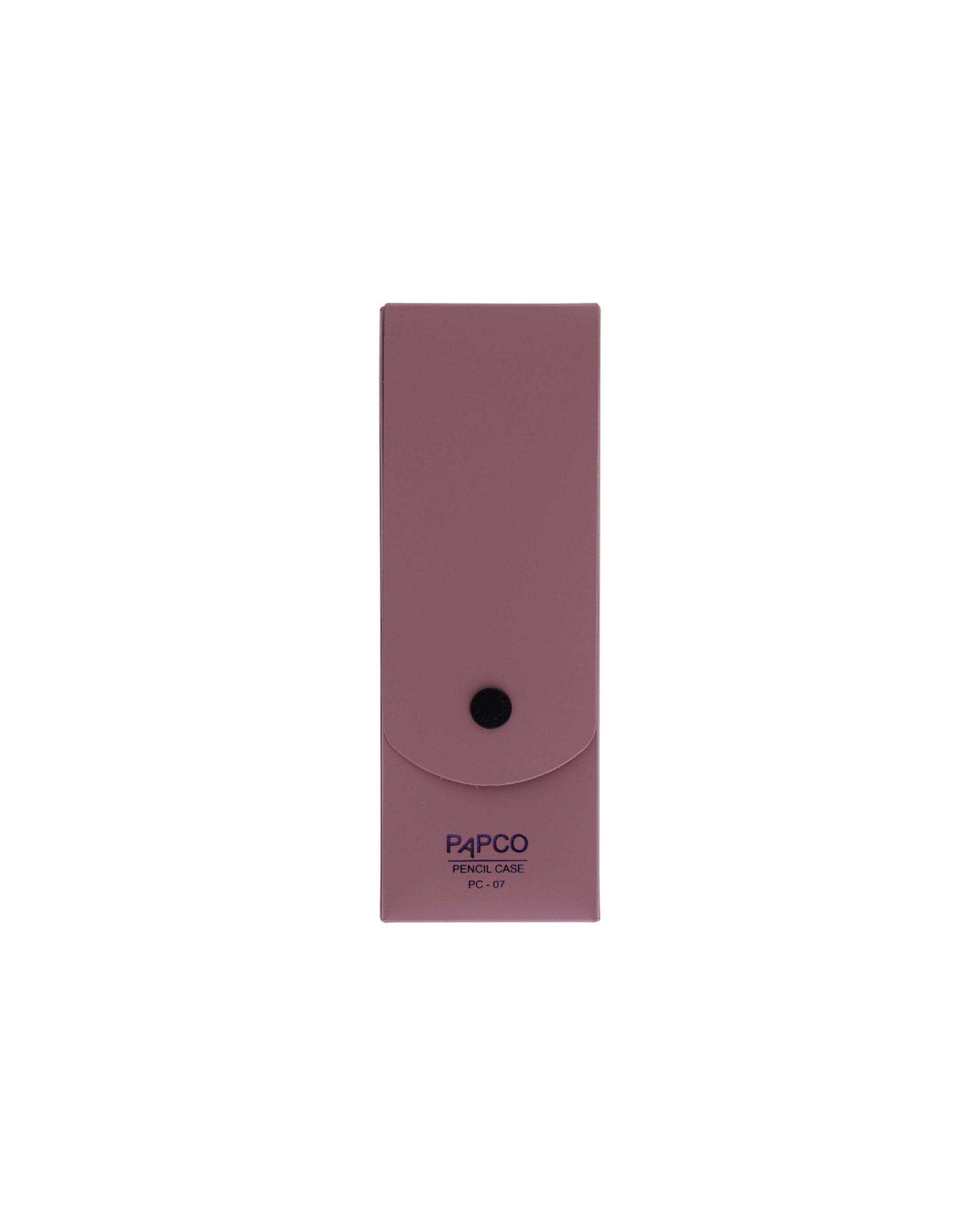 جامدادی ساده دکمه دار گلبهی پاپکو Papco کد PC - 07