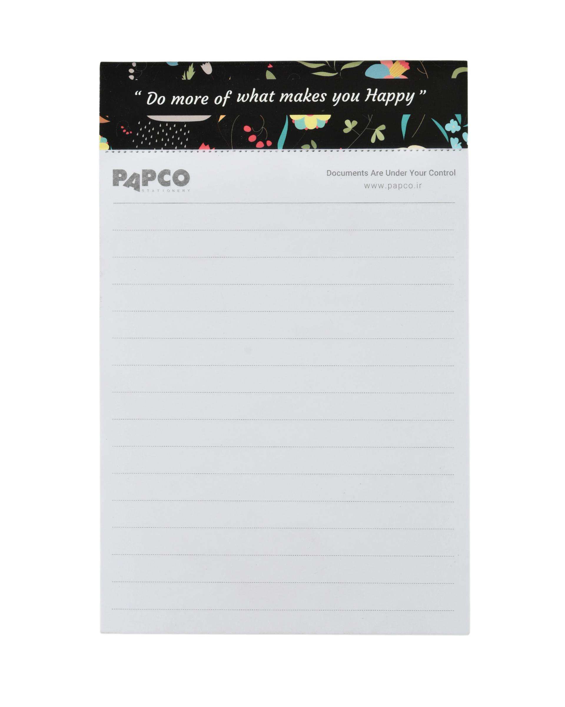 نوت پد 100 برگ قابل حمل پرفراژدار پاپکو Papco کد NB-686P8