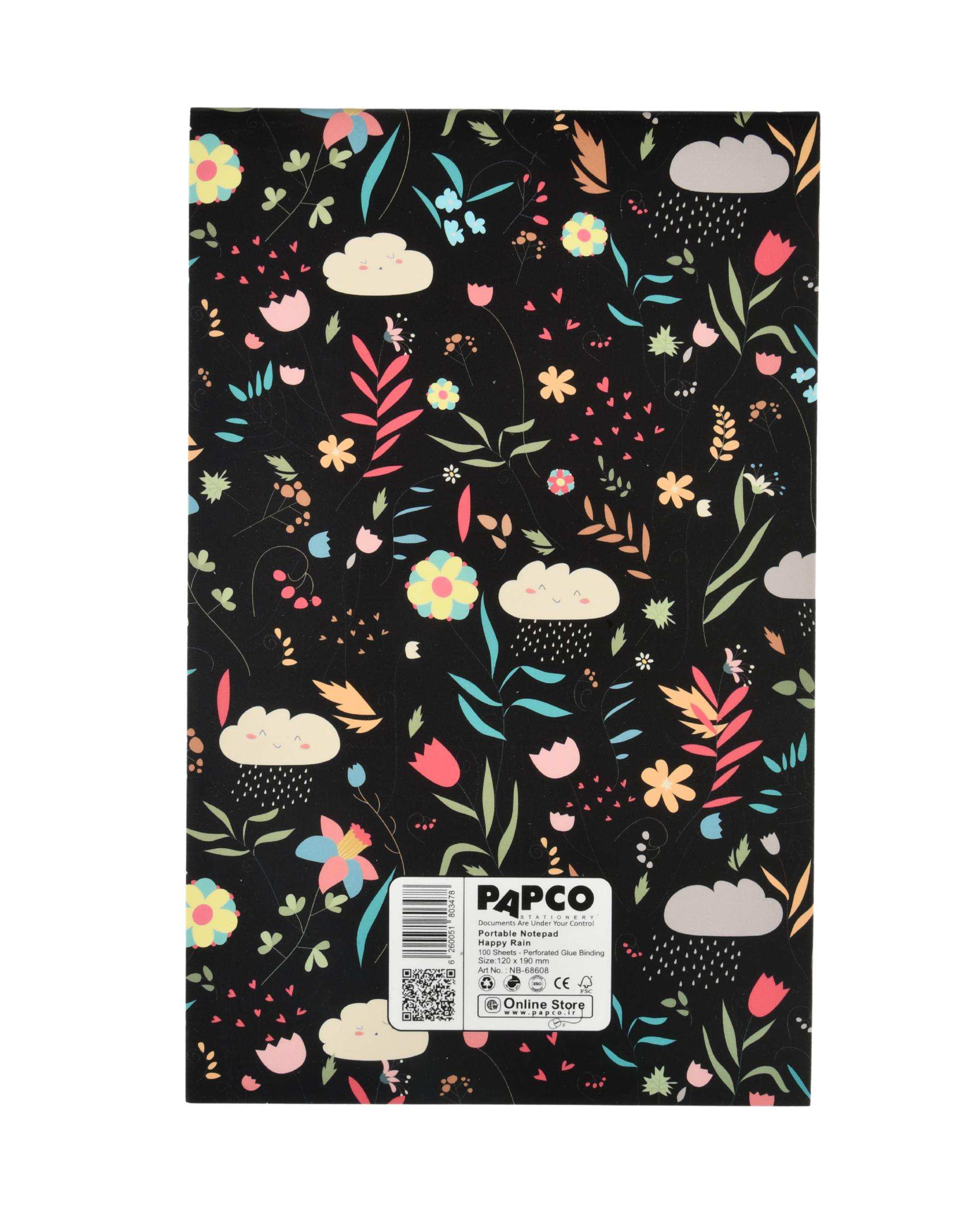 نوت پد 100 برگ قابل حمل پرفراژدار پاپکو Papco کد NB-686P8