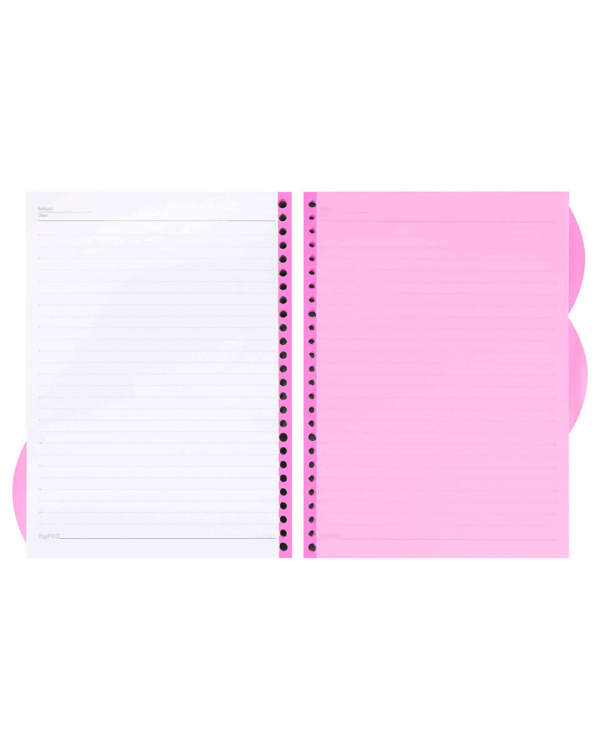 کاغذ کلاسور 200 برگ صورتی پاپکو Papco کد NB-662-SH