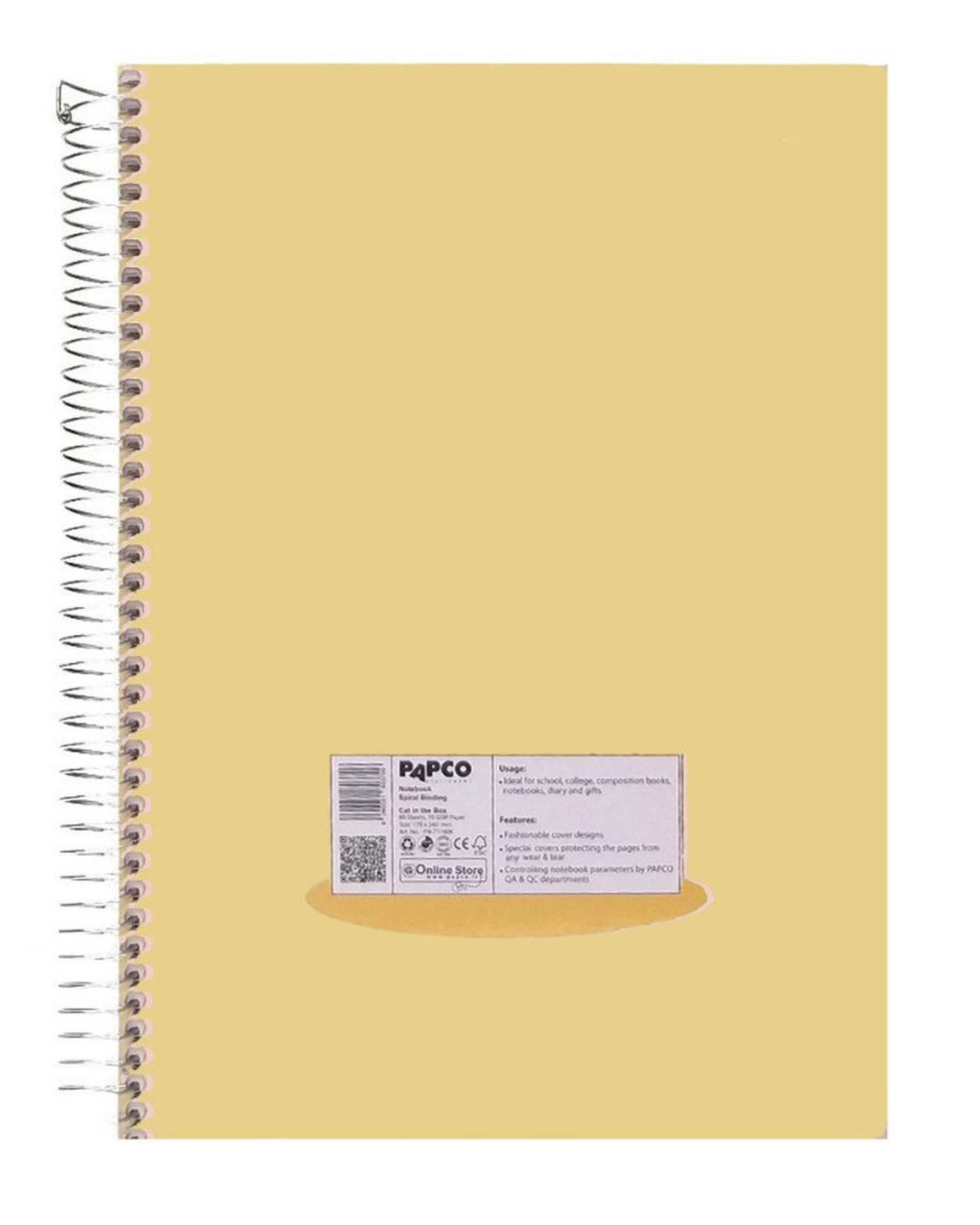 دفتر مشق سیمی 60 برگ پاپکو Papco کد PN-717606
