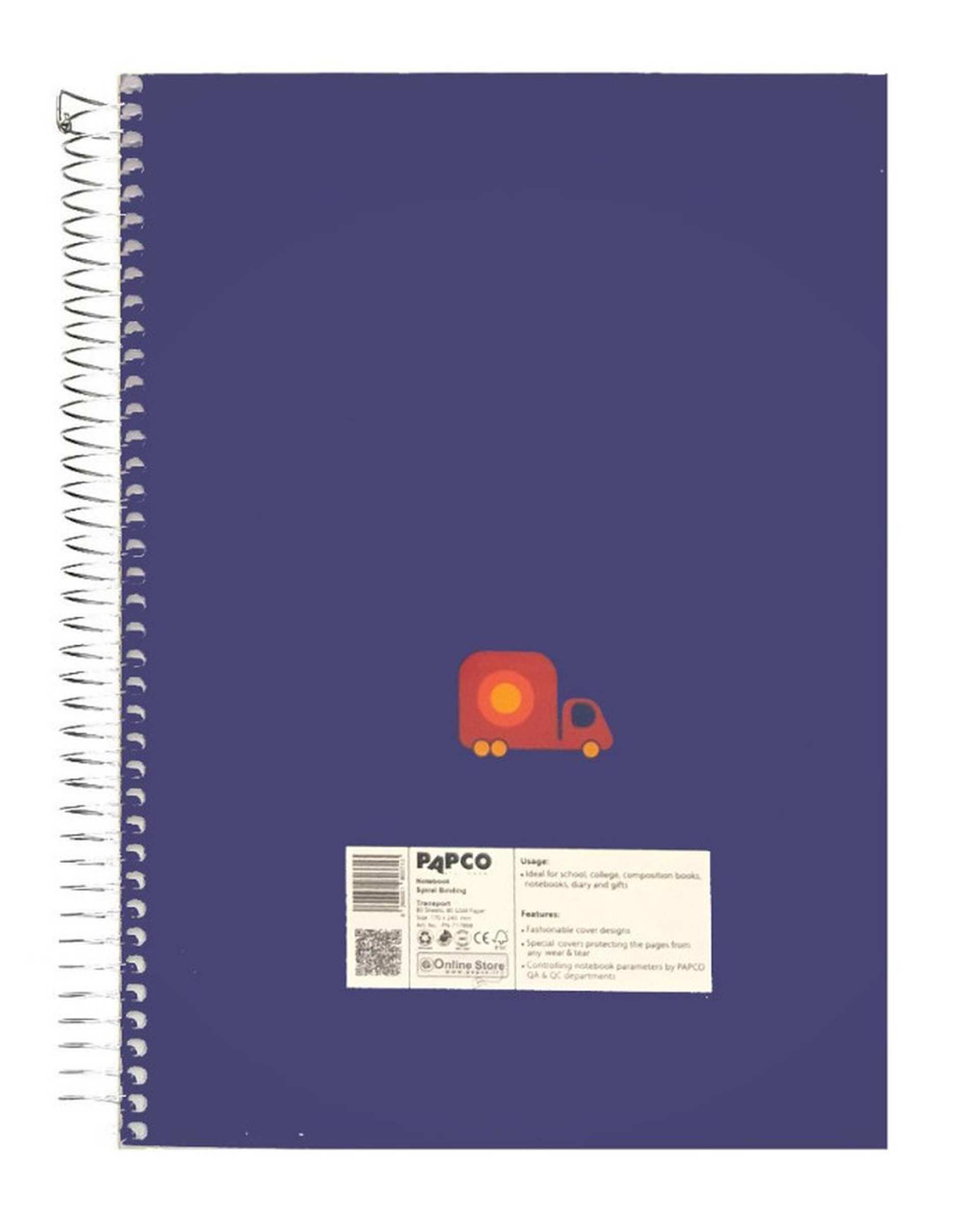 دفتر مشق سیمی 80 برگ پاپکو Papco کد PN-717808