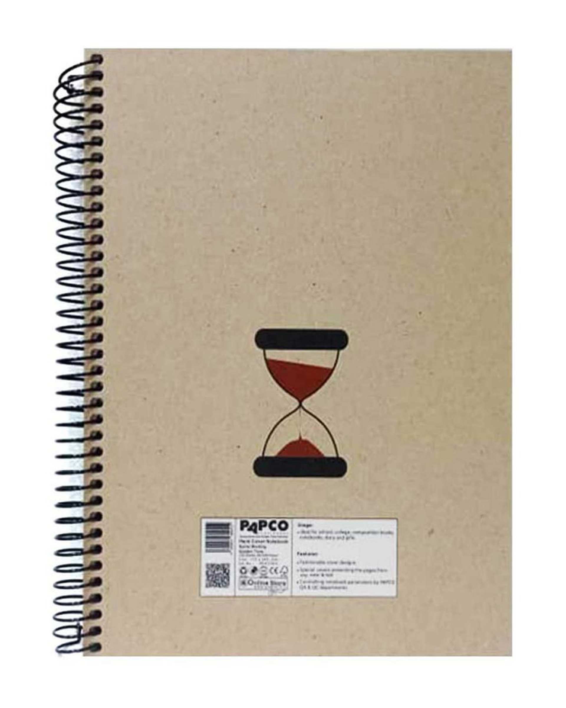 دفتر مشق وزیری سیمی 100 برگ جلد سخت پاپکو Papco کد PN-617015