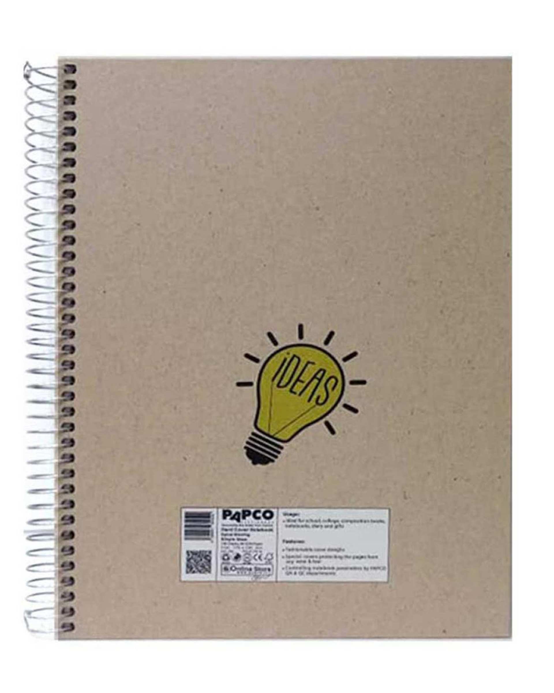 دفتر مشق وزیری سیمی 100 برگ جلد سخت پاپکو Papco کد PN-617016