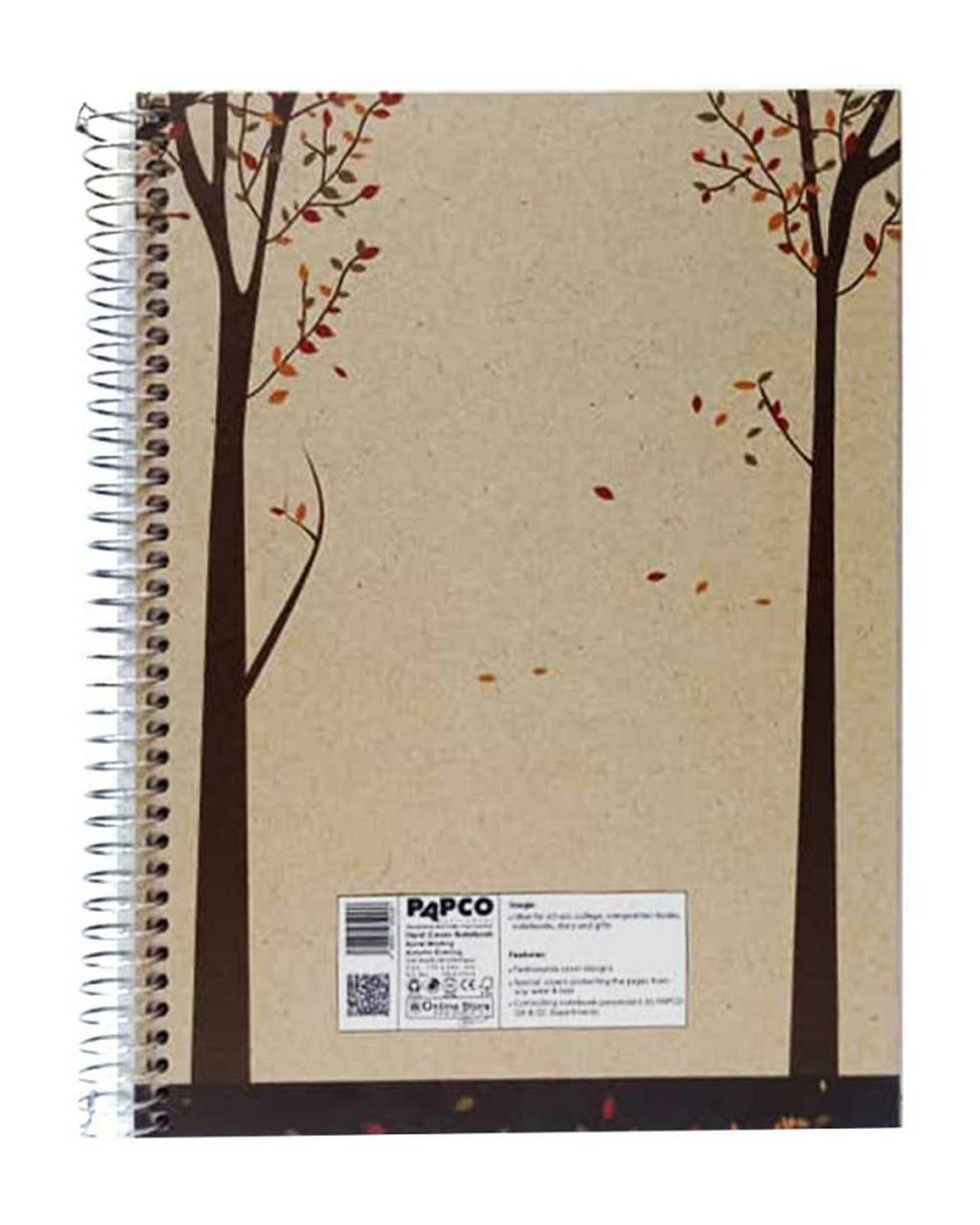 دفتر مشق وزیری سیمی 100 برگ جلد سخت پاپکو Papco کد PN-617014