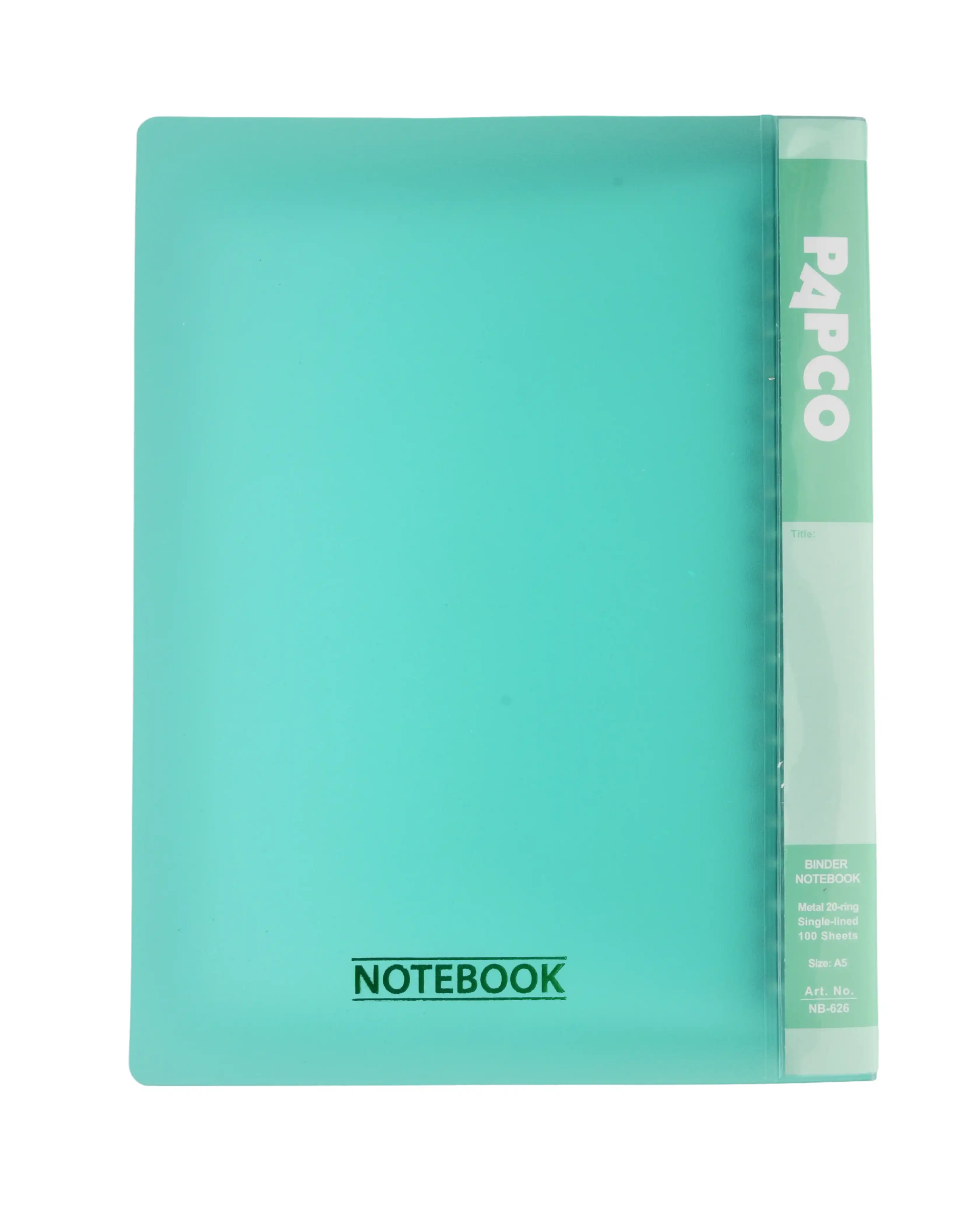 دفتر کلاسوری 100 برگ با قفل فلزی نارنجی پاپکو Papco سایز A5 کد NB-626