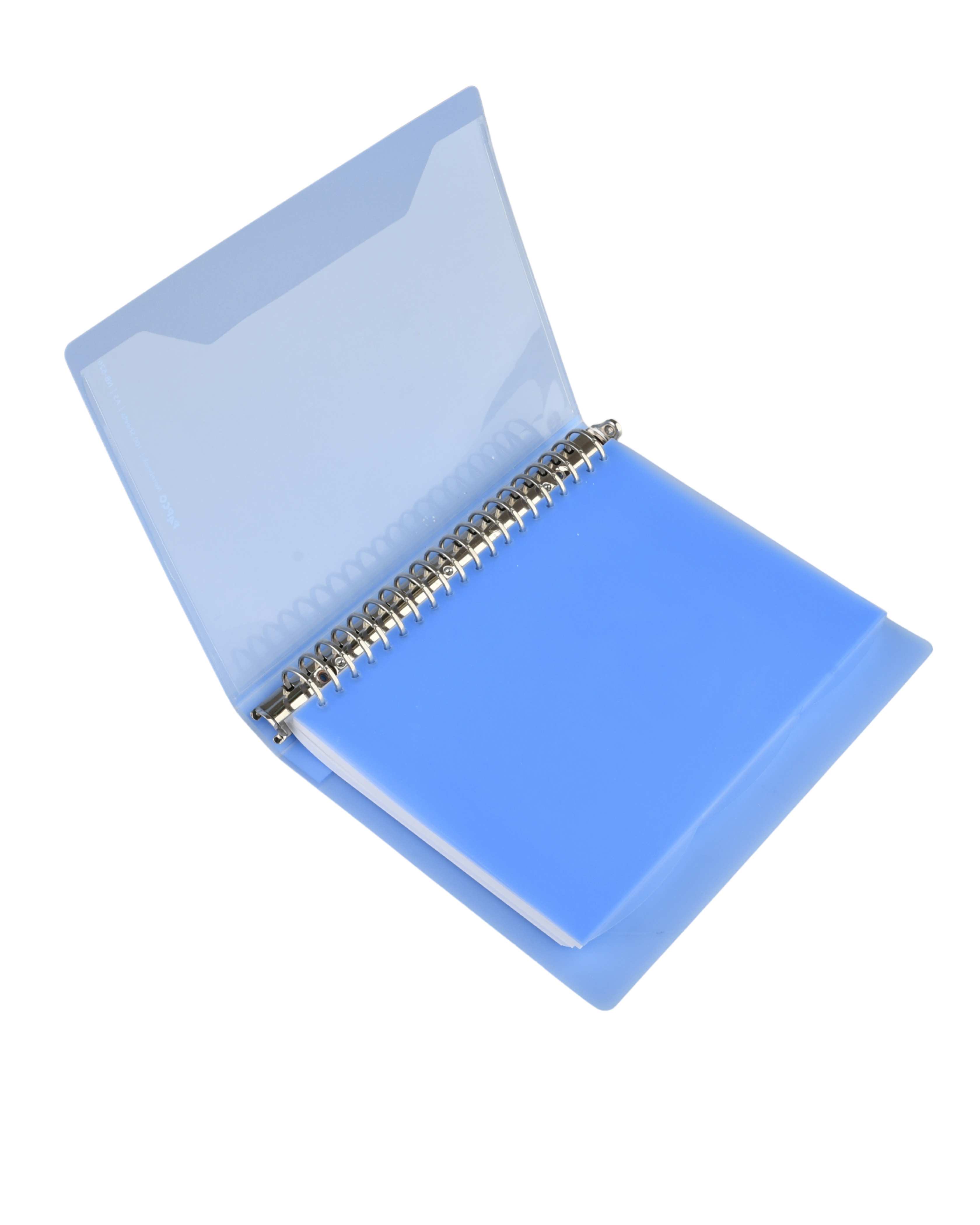 دفتر کلاسوری 100 برگ با قفل فلزی آبی پاپکو Papco سایز A5 کد NB-626