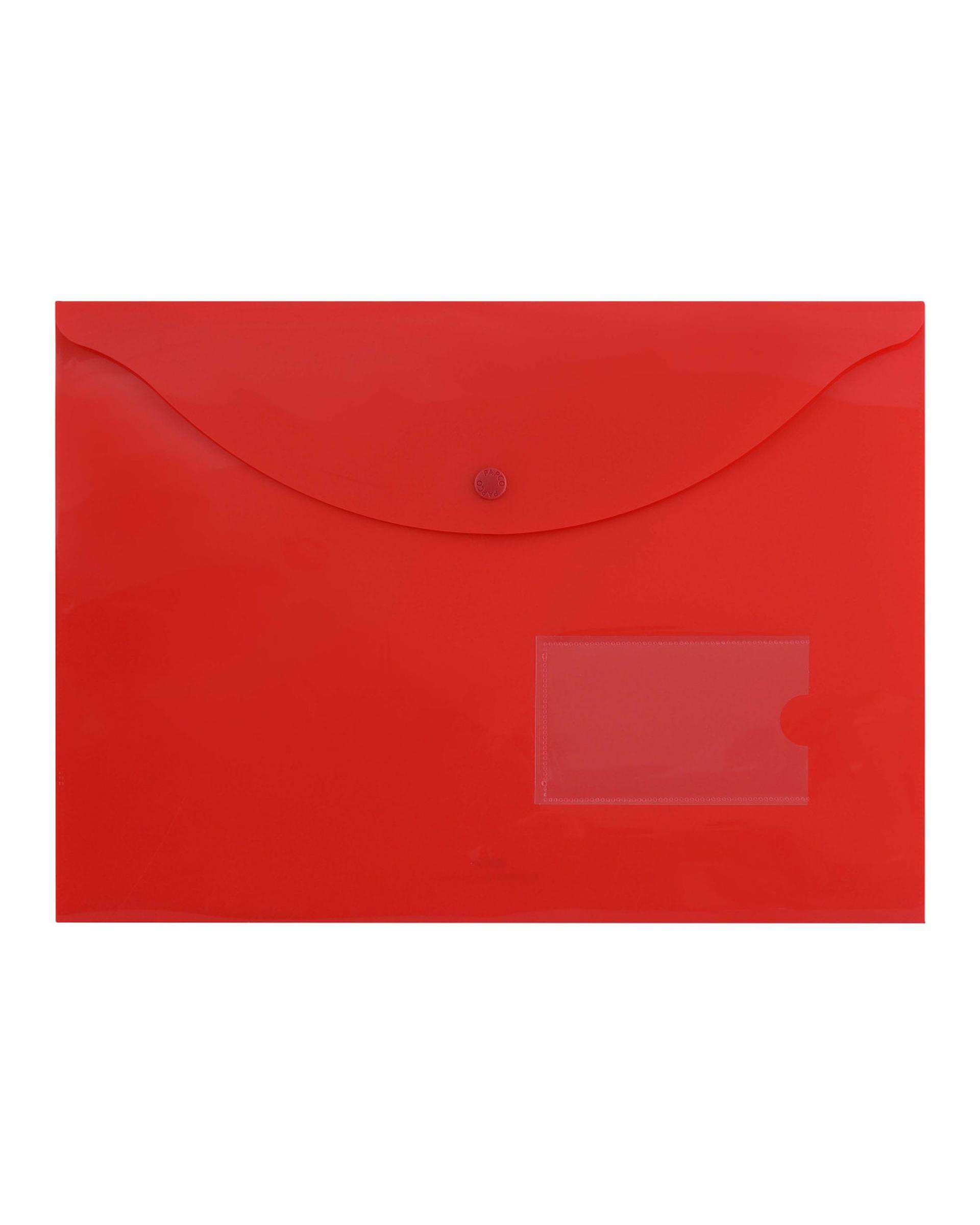 پوشه طلقی مات بیزینس قرمز پاپکو Papco کد A4-116BM