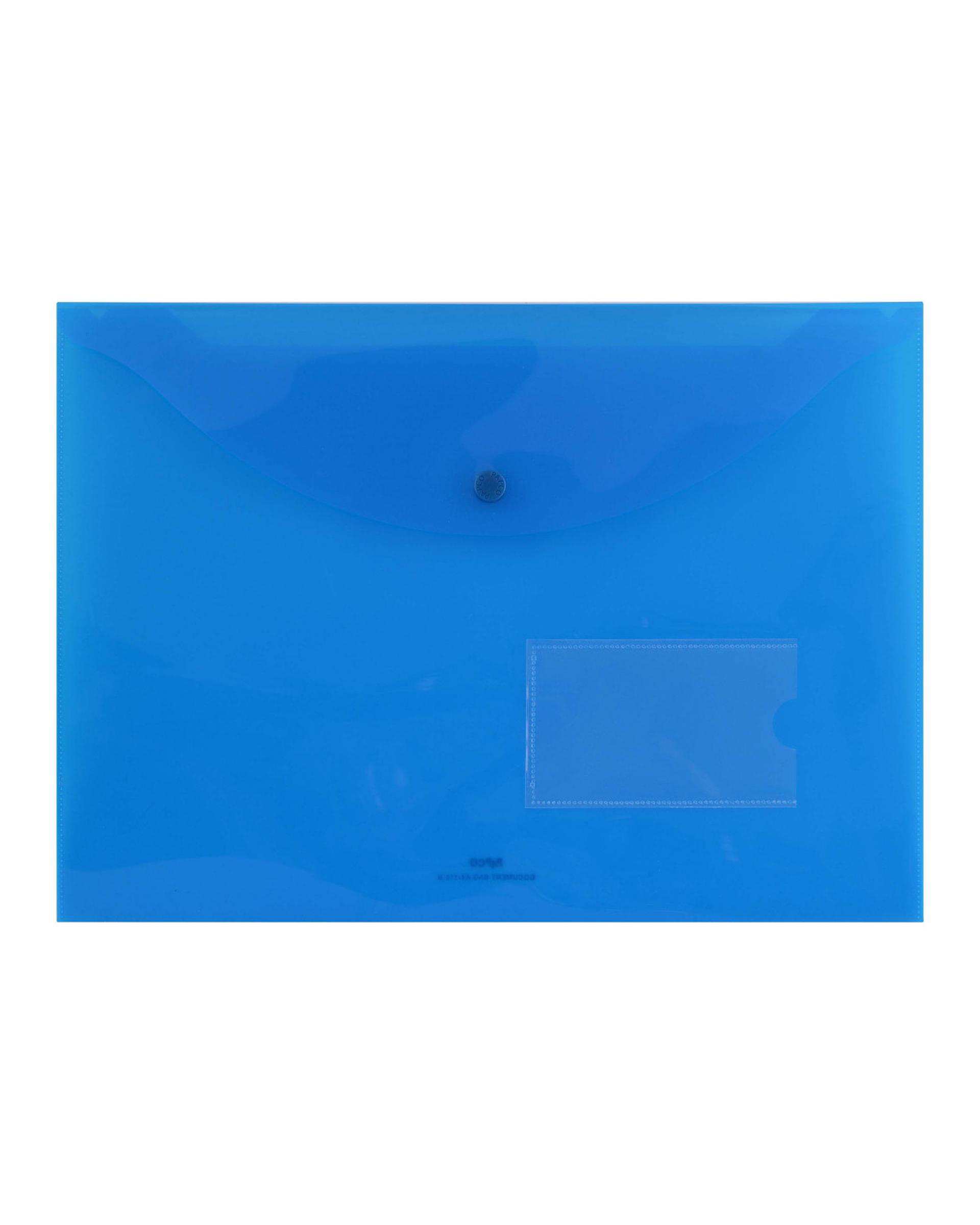 پوشه طلقی مات بیزینس آبی پاپکو Papco کد A4-116BM