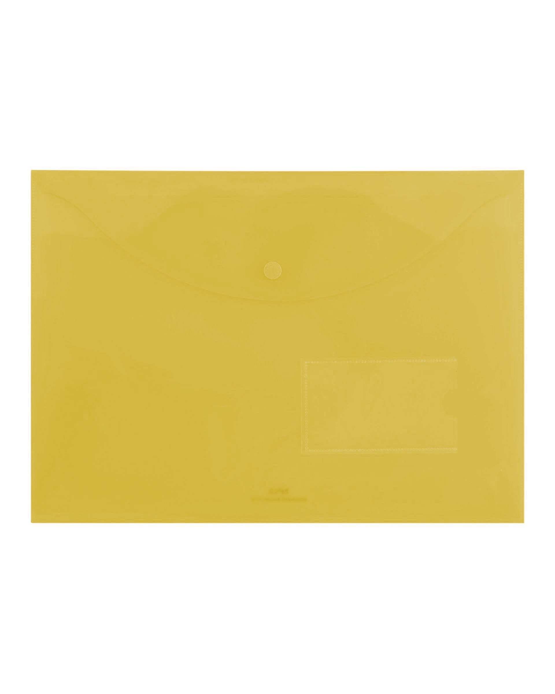 پوشه طلقی مات بیزینس زرد پاپکو Papco کد A4-116BM