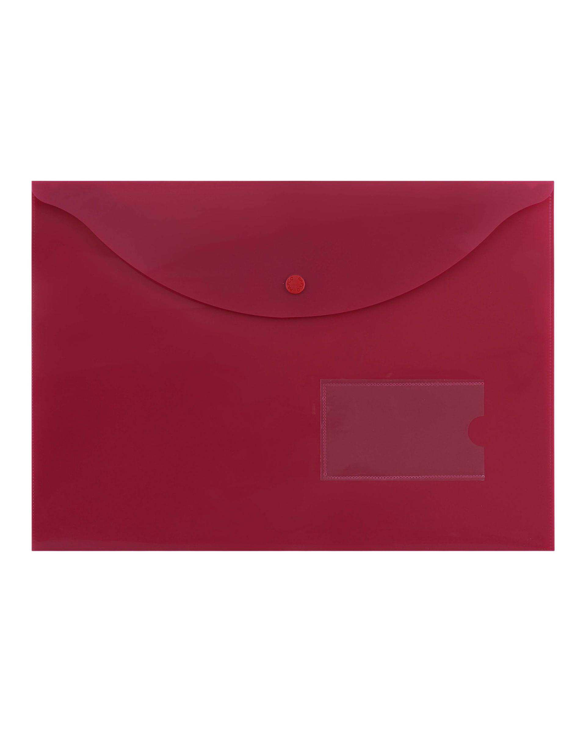 پوشه طلقی مات بیزینس زرشکی پاپکو Papco کد A4-116BM