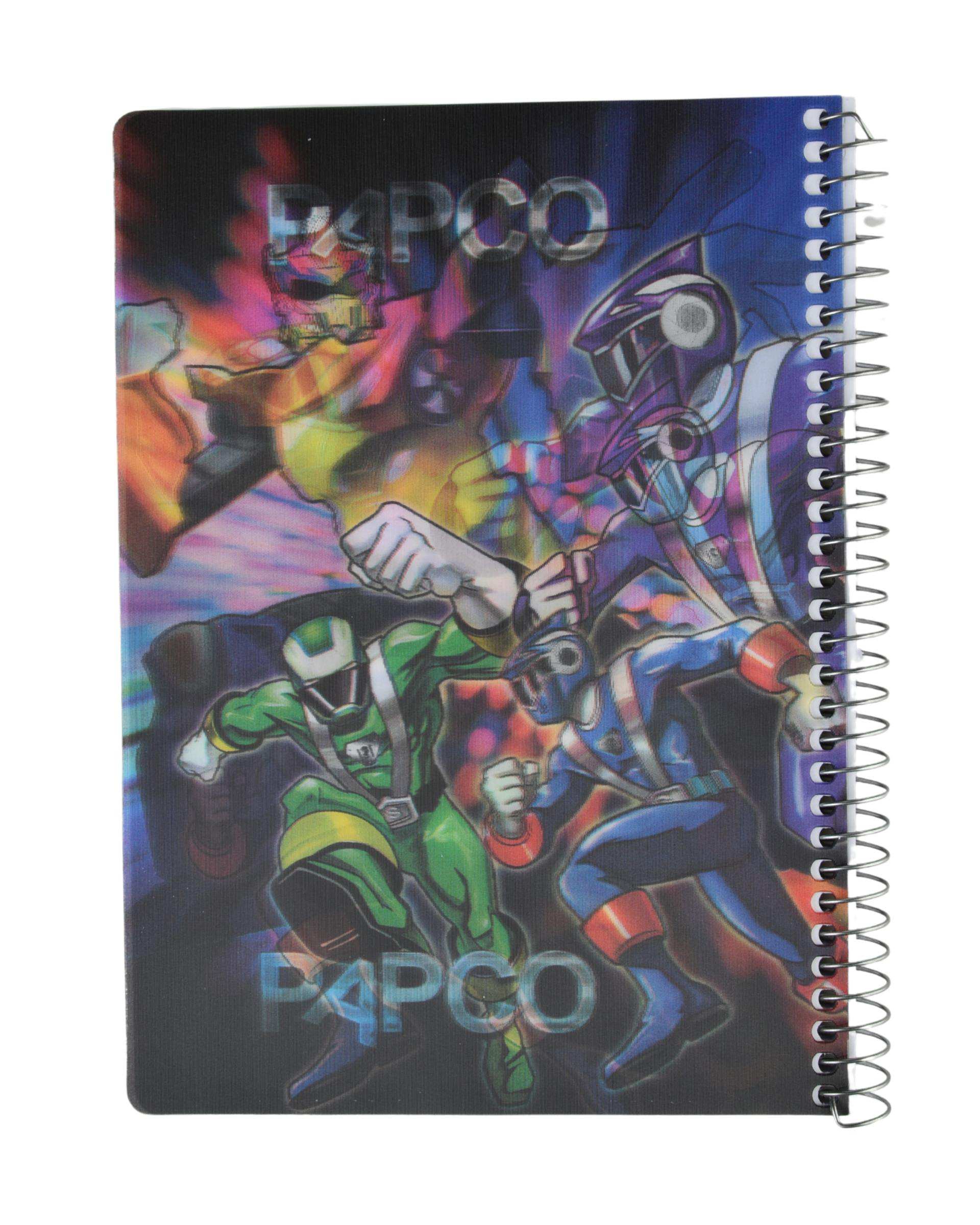 دفتر مشق سه بعدی 100 برگ سیمی پاپکو Papco کد NB-669 3D - 221