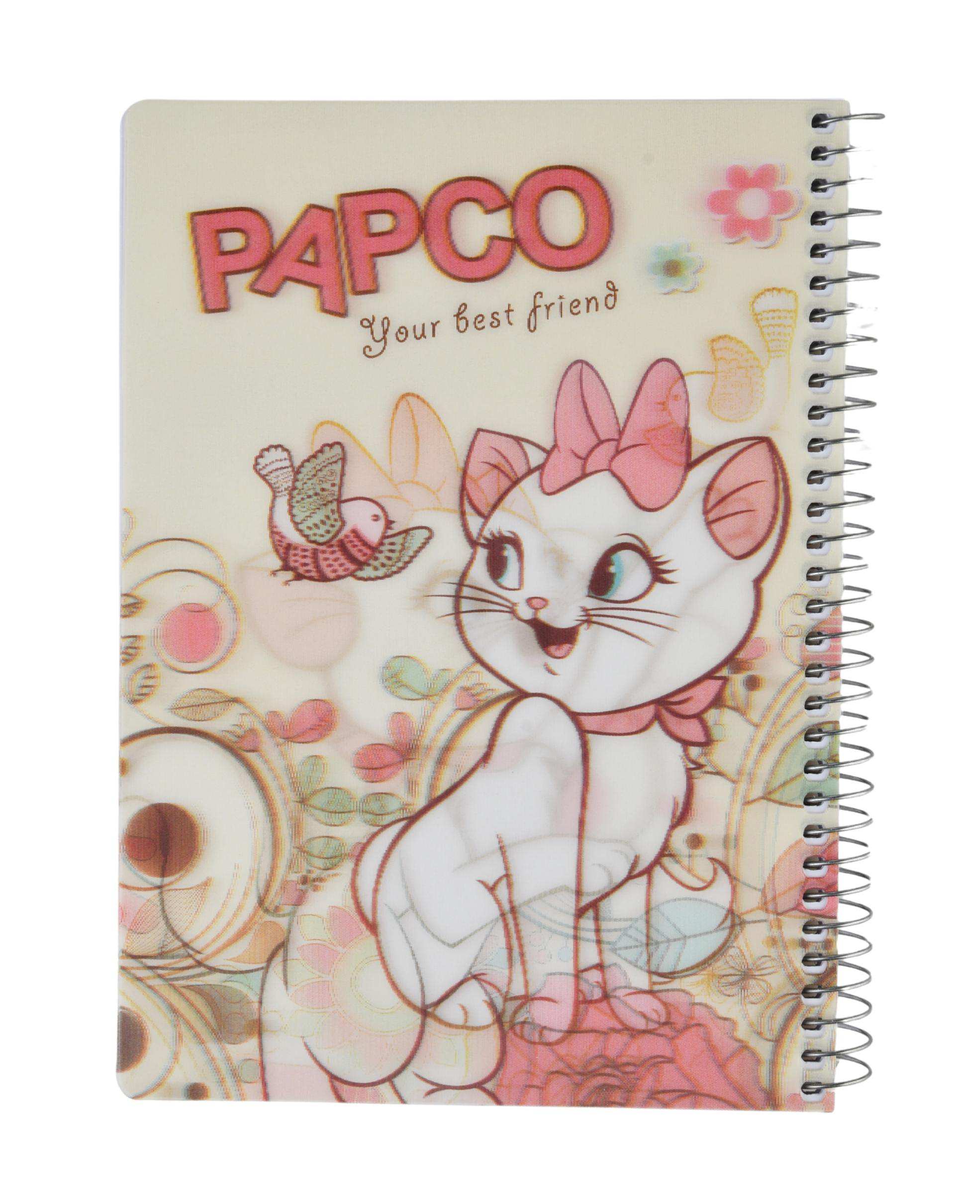 دفتر مشق سه بعدی 100 برگ سیمی پاپکو Papco کد NB-669 3D - 224