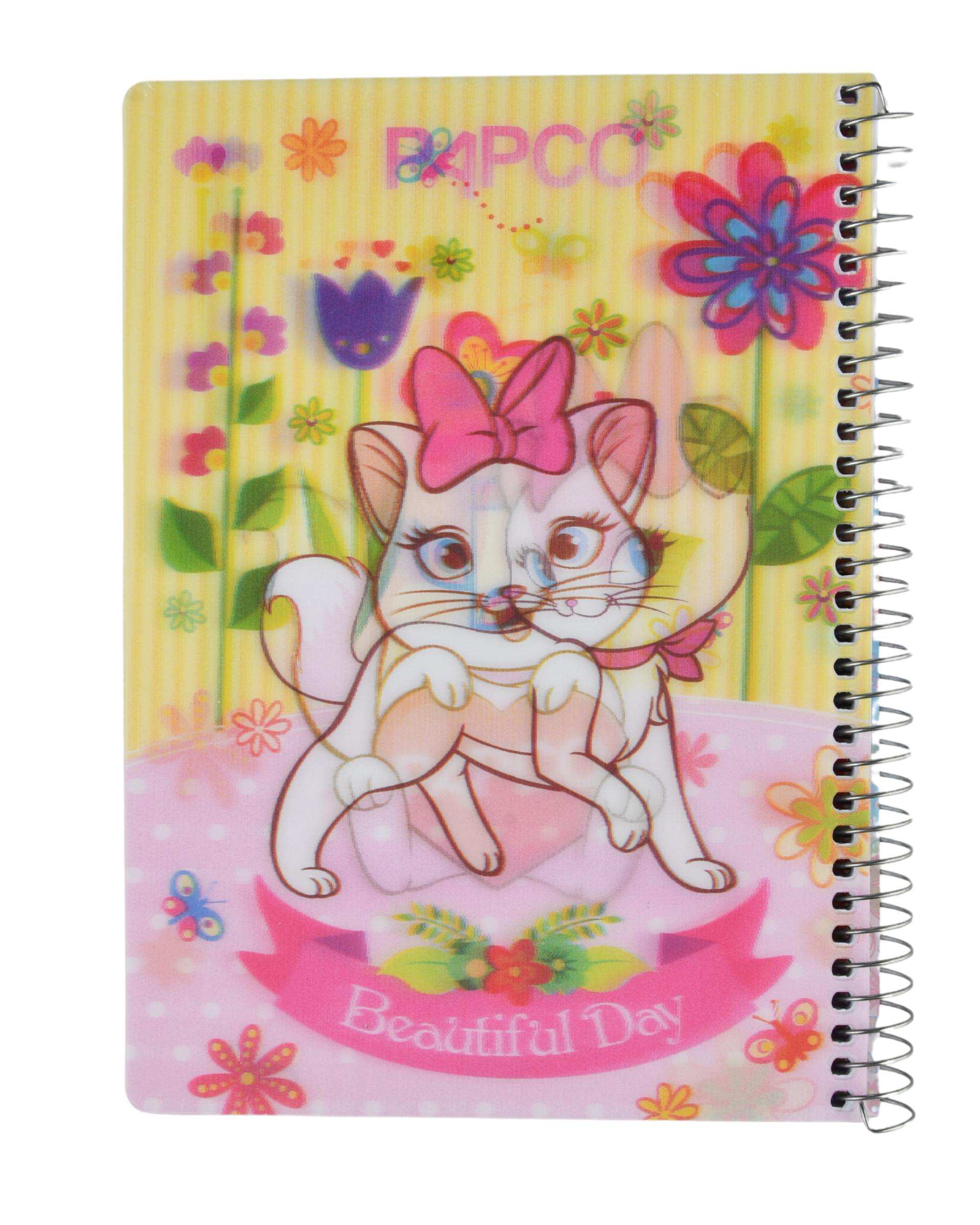 دفتر مشق سه بعدی 100 برگ سیمی پاپکو Papco کد NB-669 3D - 225