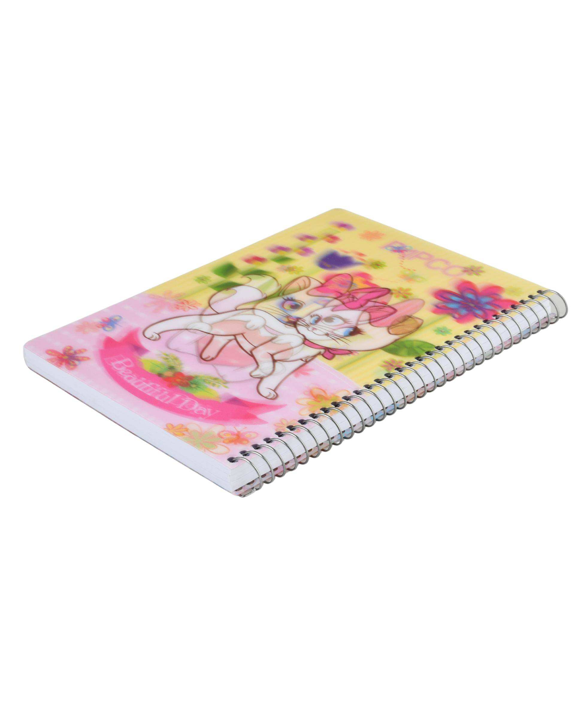 دفتر مشق سه بعدی 100 برگ سیمی پاپکو Papco کد NB-669 3D - 225