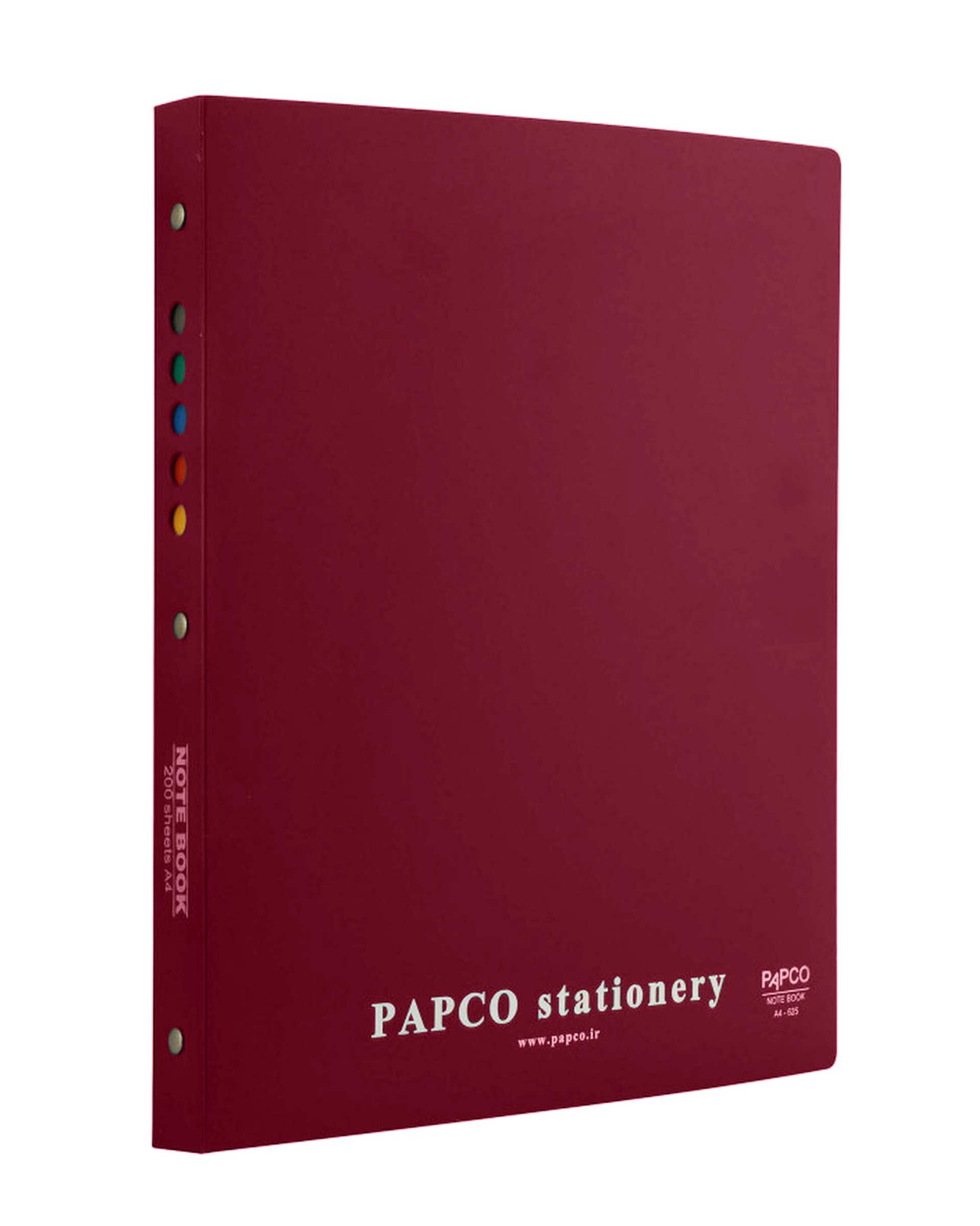 دفتر مدیران 200 برگ زرشکی پاپکو Papco کد A4-625