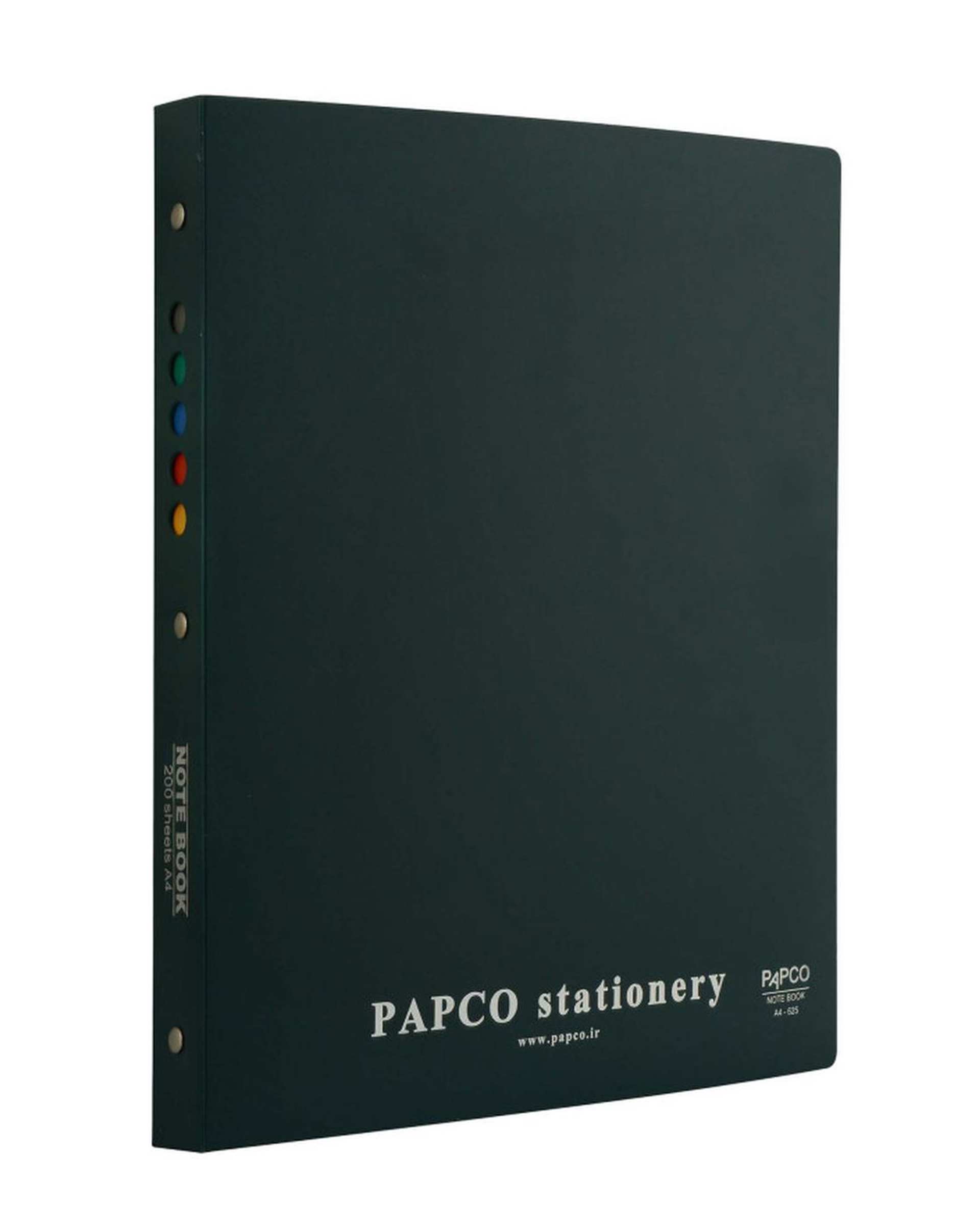 دفتر مدیران 200 برگ سبز تیره پاپکو Papco کد A4-625