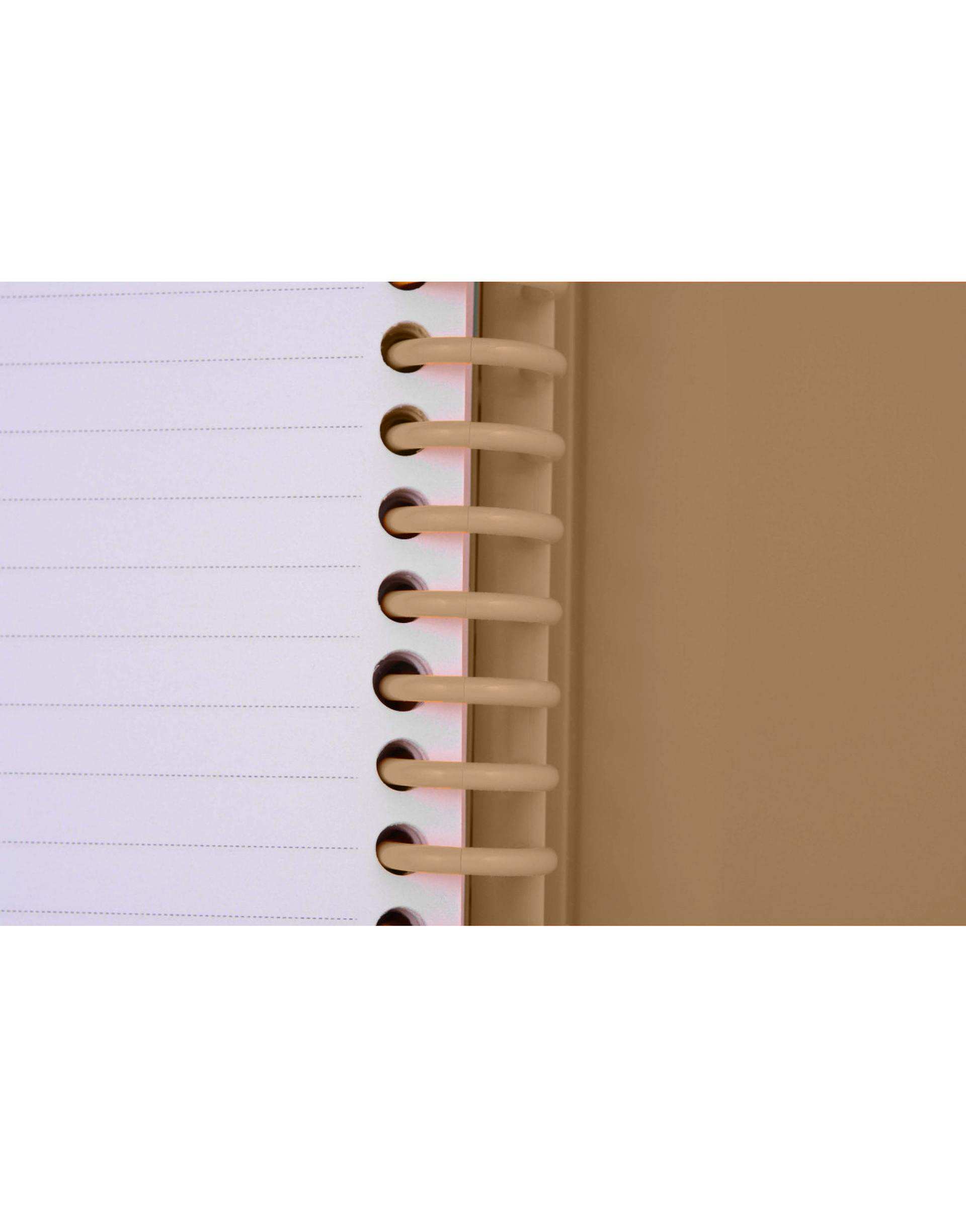 دفتر کلاسوری جیب دار 100 برگ کرم پاپکو Papco کد NB-606