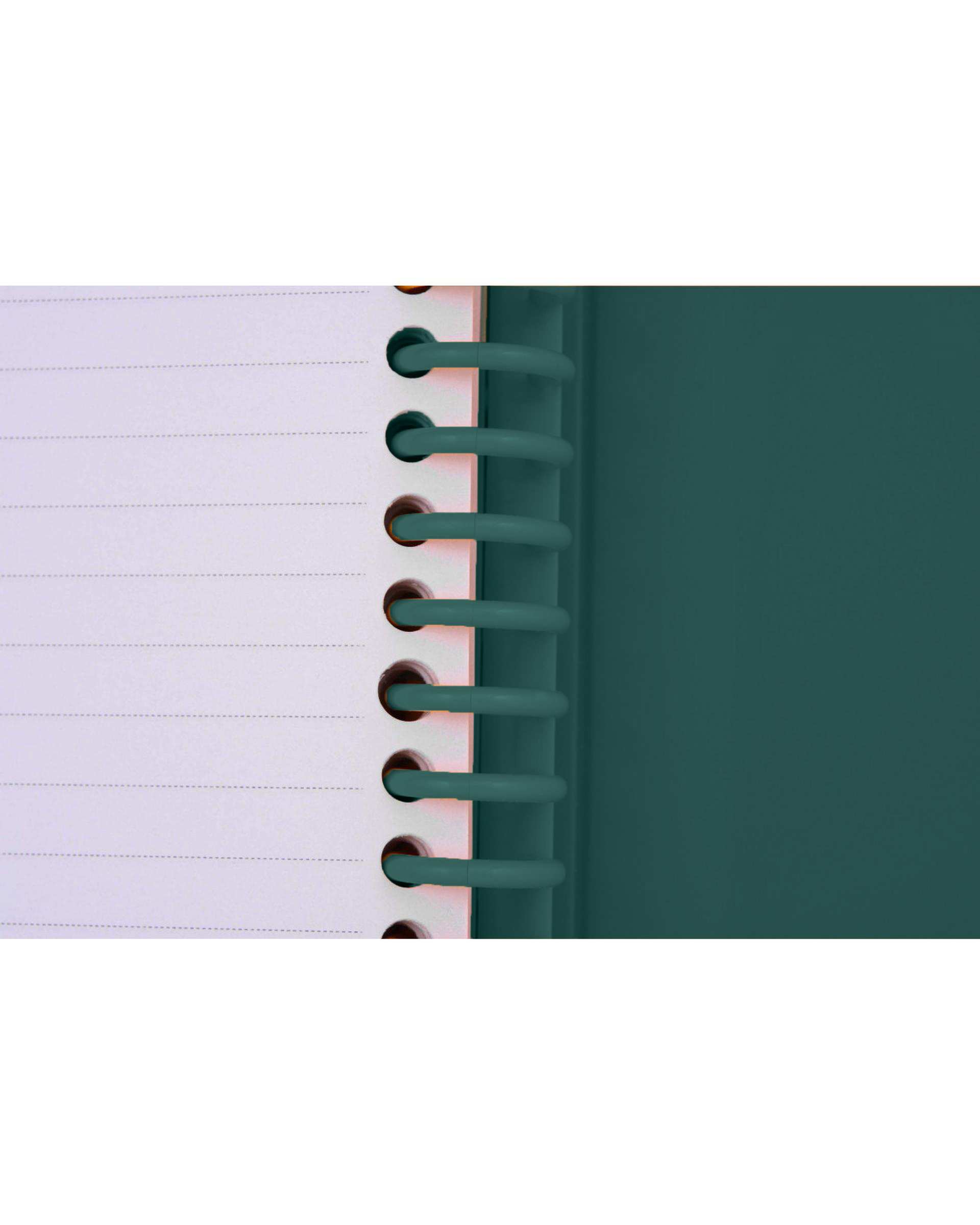 دفتر کلاسوری جیب دار 100 برگ سبز تیره پاپکو Papco کد NB-606