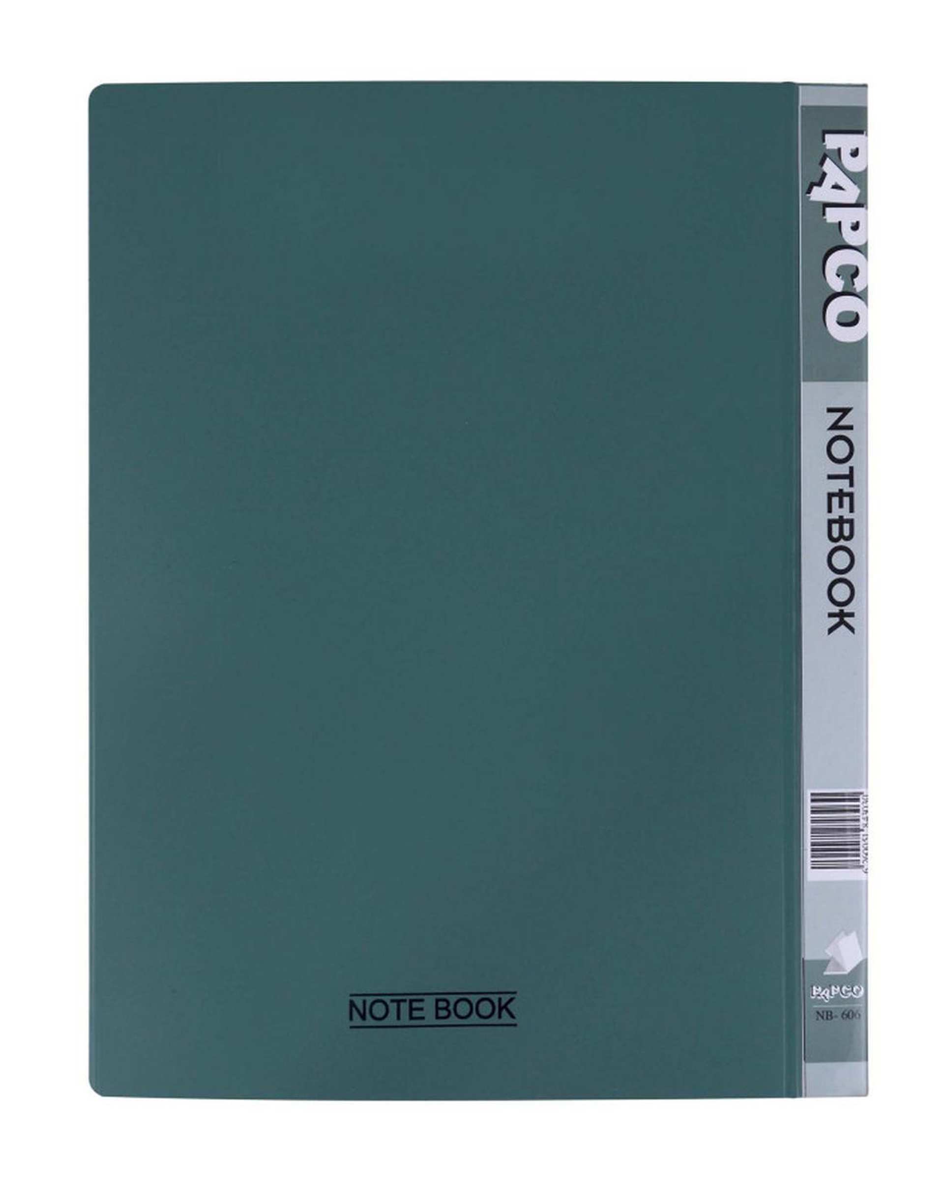 دفتر کلاسوری جیب دار 100 برگ سبز سدری پاپکو Papco کد NB-606