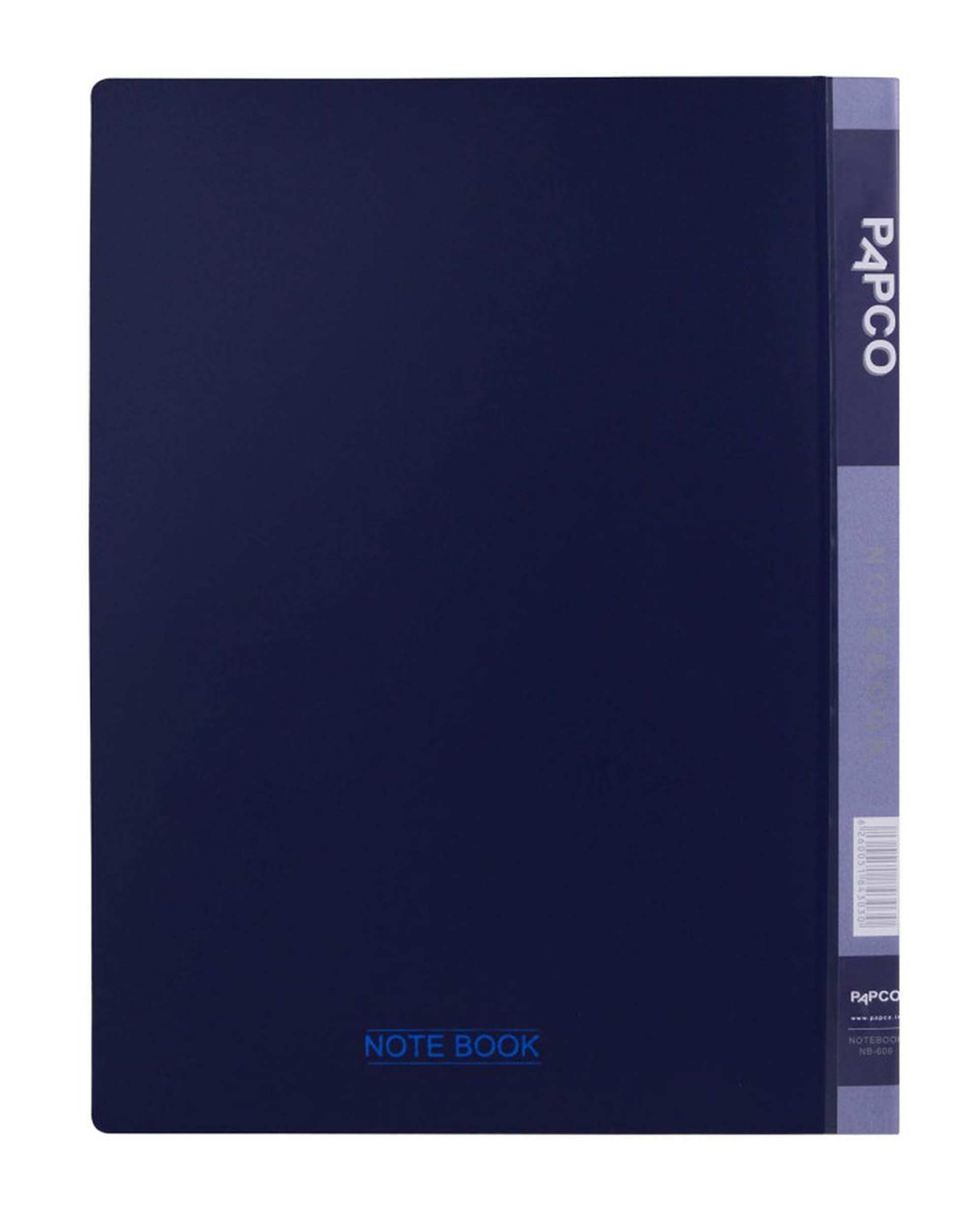 دفتر کلاسوری جیب دار 100 برگ سرمه ای پاپکو Papco کد NB-606