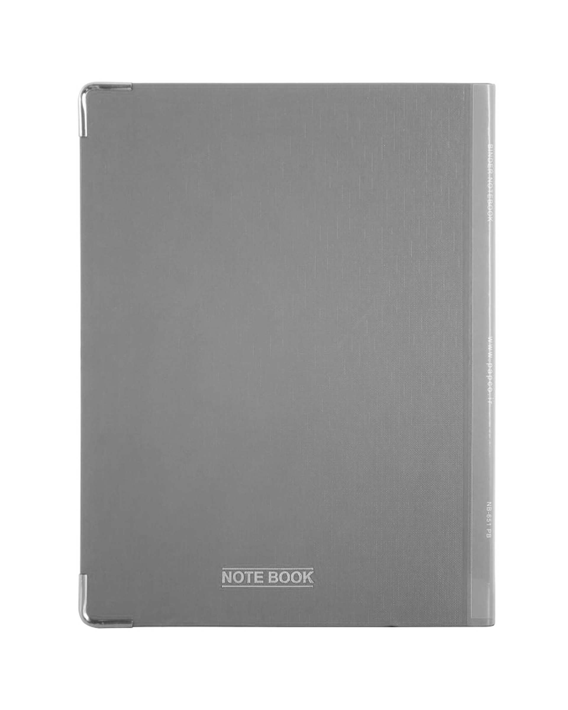 دفتر کلاسوری مقوایی 100 برگ طوسی پاپکو Papco کد NB-651PB
