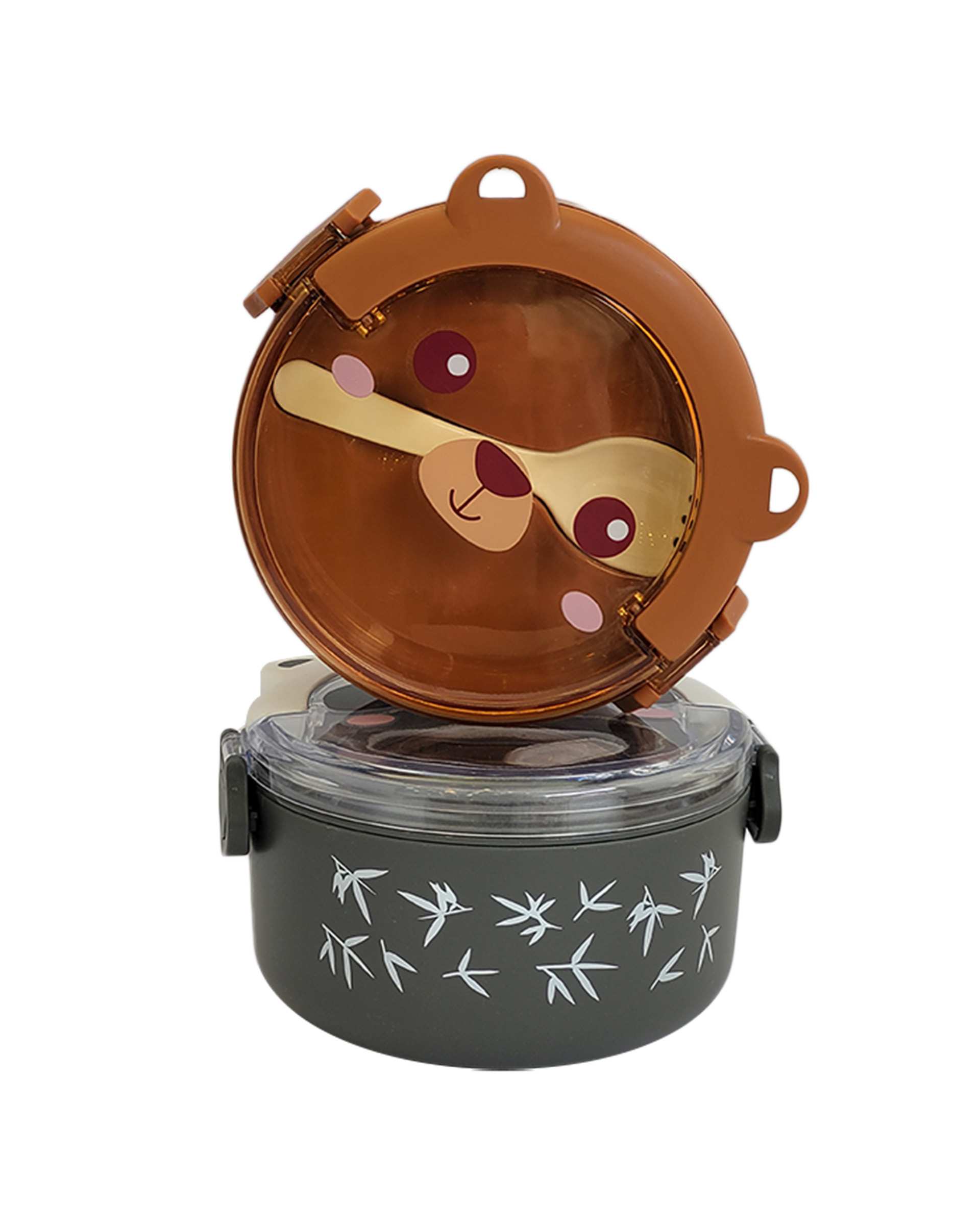 ظرف غذای کودک طوسی کلاسیک Classic طرح خرس کد 15725