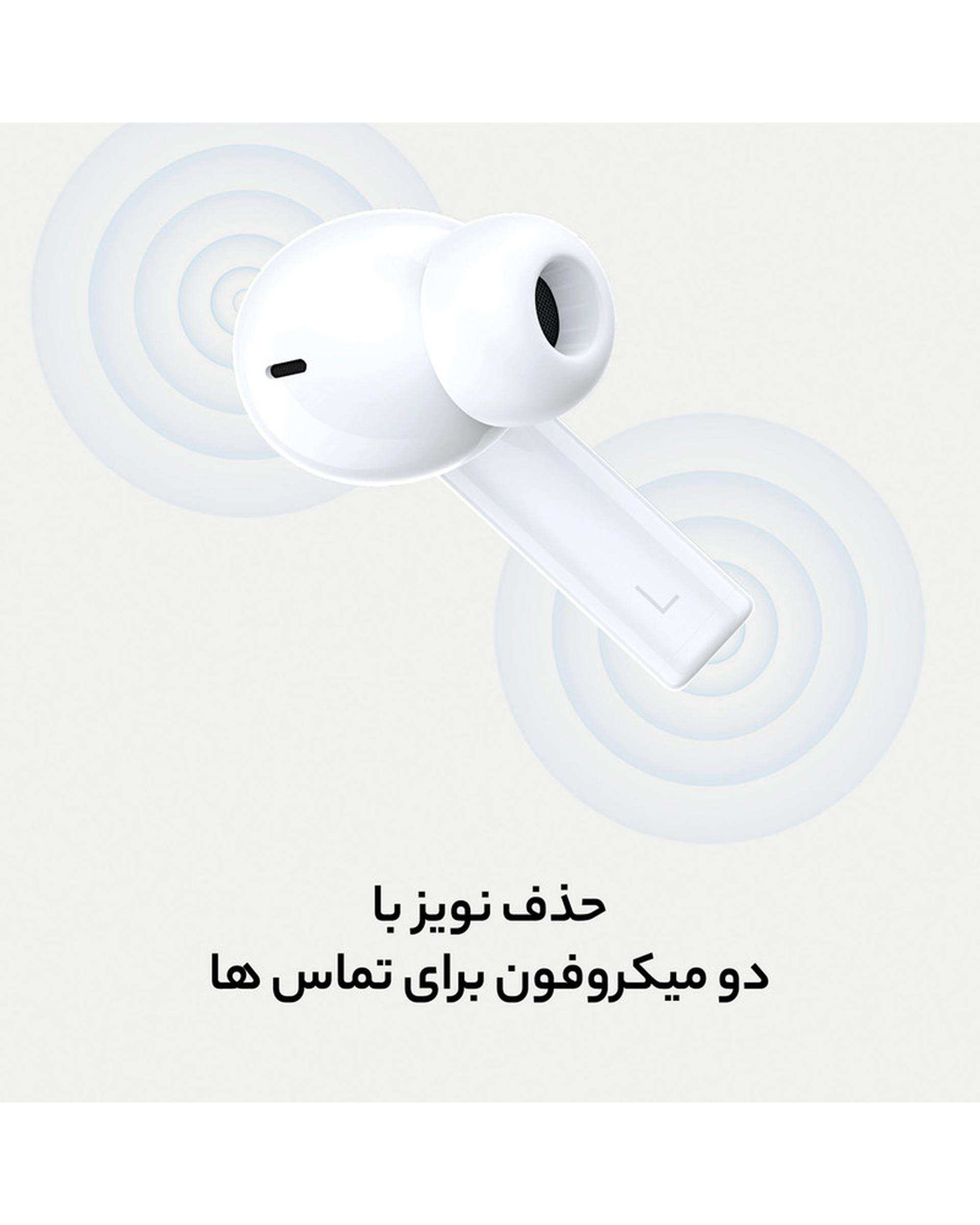 هندزفری بلوتوثی سفید آنر Honor مدل EARBUDS X3 LITE با درگاه ارتباطی USB Type-C