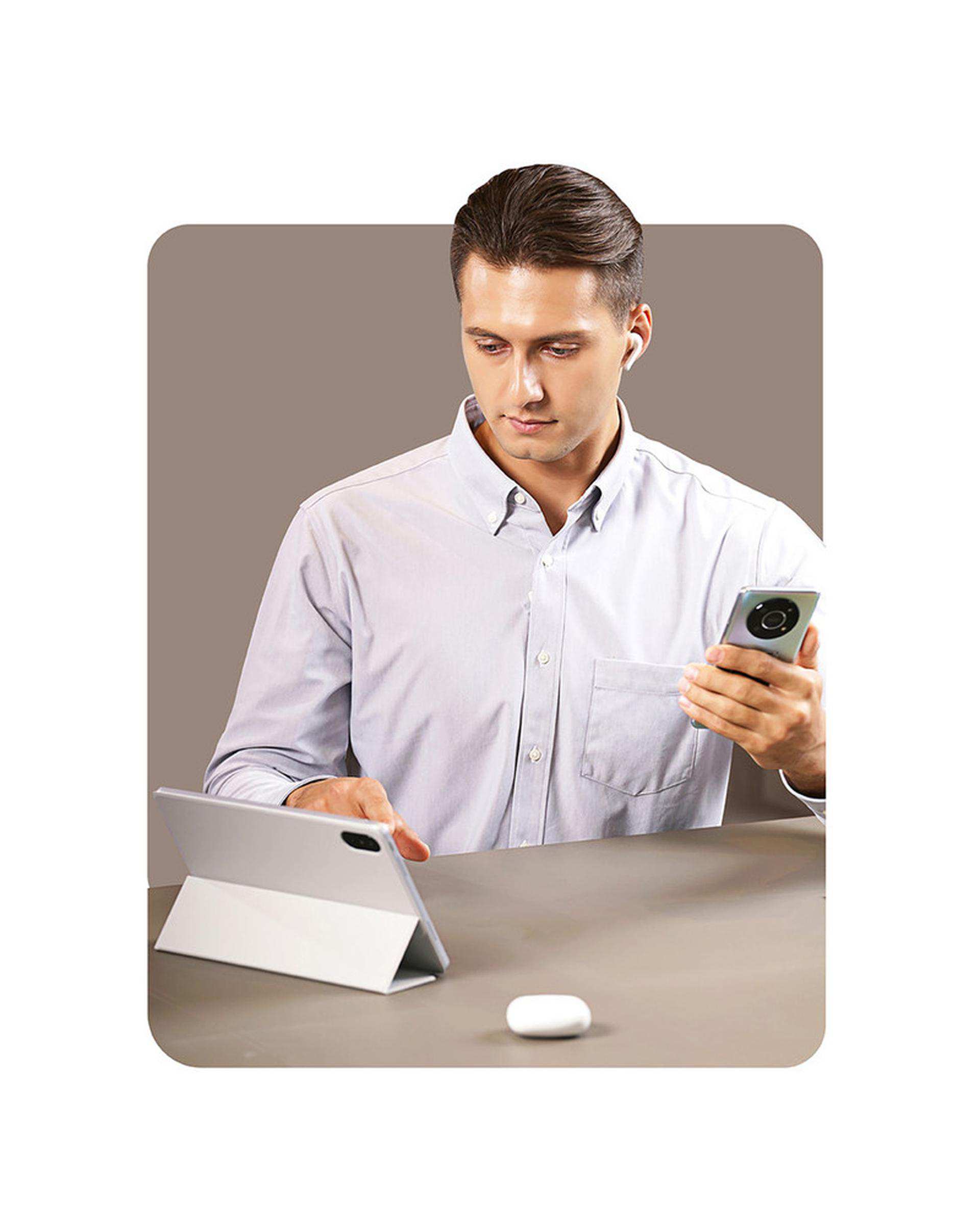 هندزفری بلوتوثی سفید آنر Honor مدل EARBUDS X3 LITE با درگاه ارتباطی USB Type-C