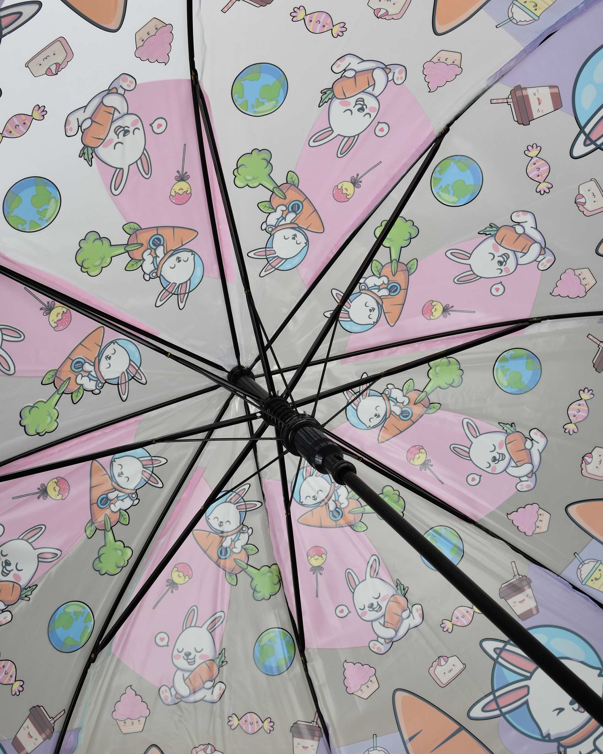 چتر بچگانه بنفش کلاسیک Classic طرح خرگوش