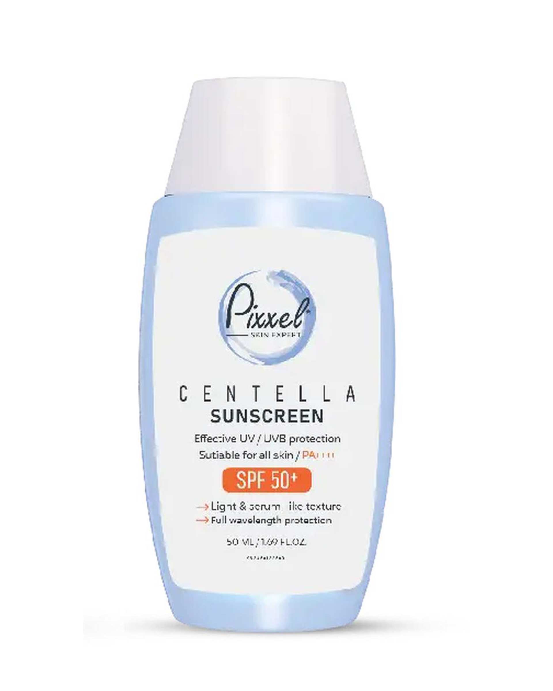 کرم ضد آفتاب بی رنگ SPF50 سنتلا پیکسل Pixxle