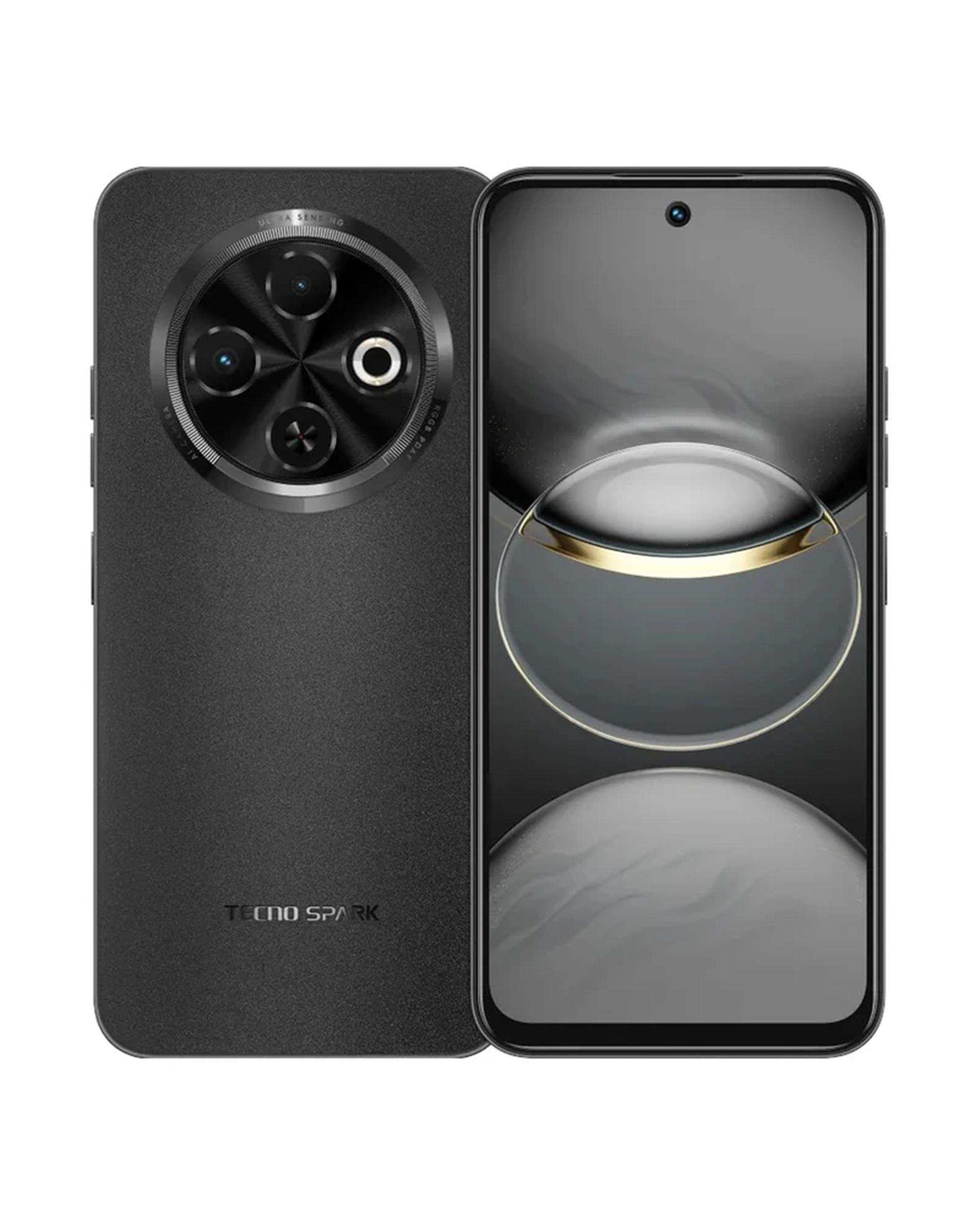 گوشی موبایل تکنو مدل Spark 30C دو سیم کارت ظرفیت 128 گیگابایت رم 6 گیگابایت مشکی