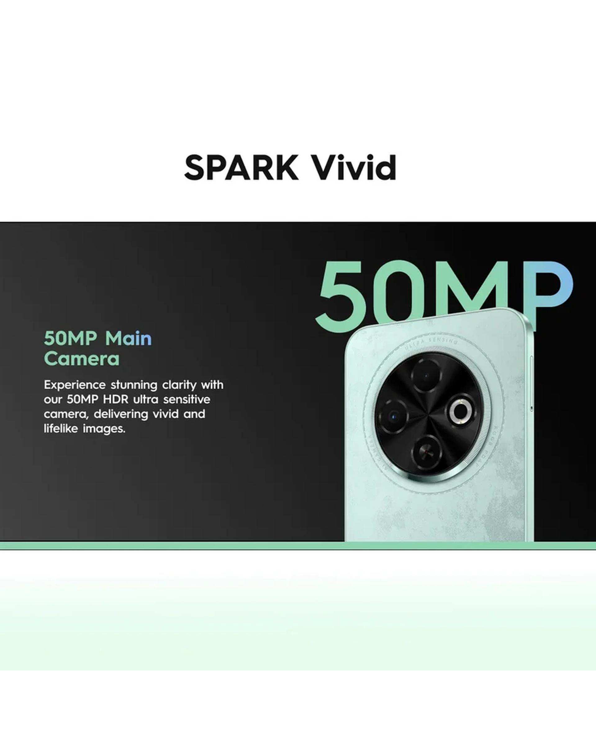 گوشی موبایل تکنو مدل Spark 30C دو سیم کارت ظرفیت 128 گیگابایت رم 6 گیگابایت مشکی