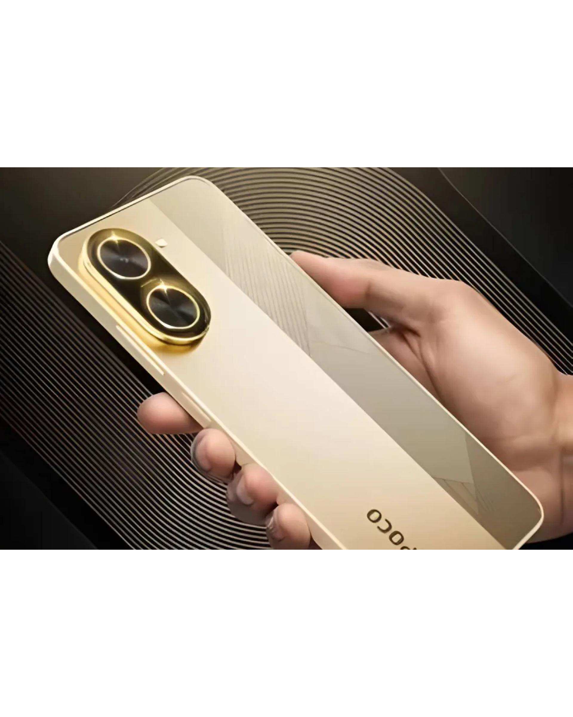 گوشی موبایل شیائومی مدل Poco C71 دو سیم کارت ظرفیت 64 گیگابایت و رم 3 گیگابایت طلایی