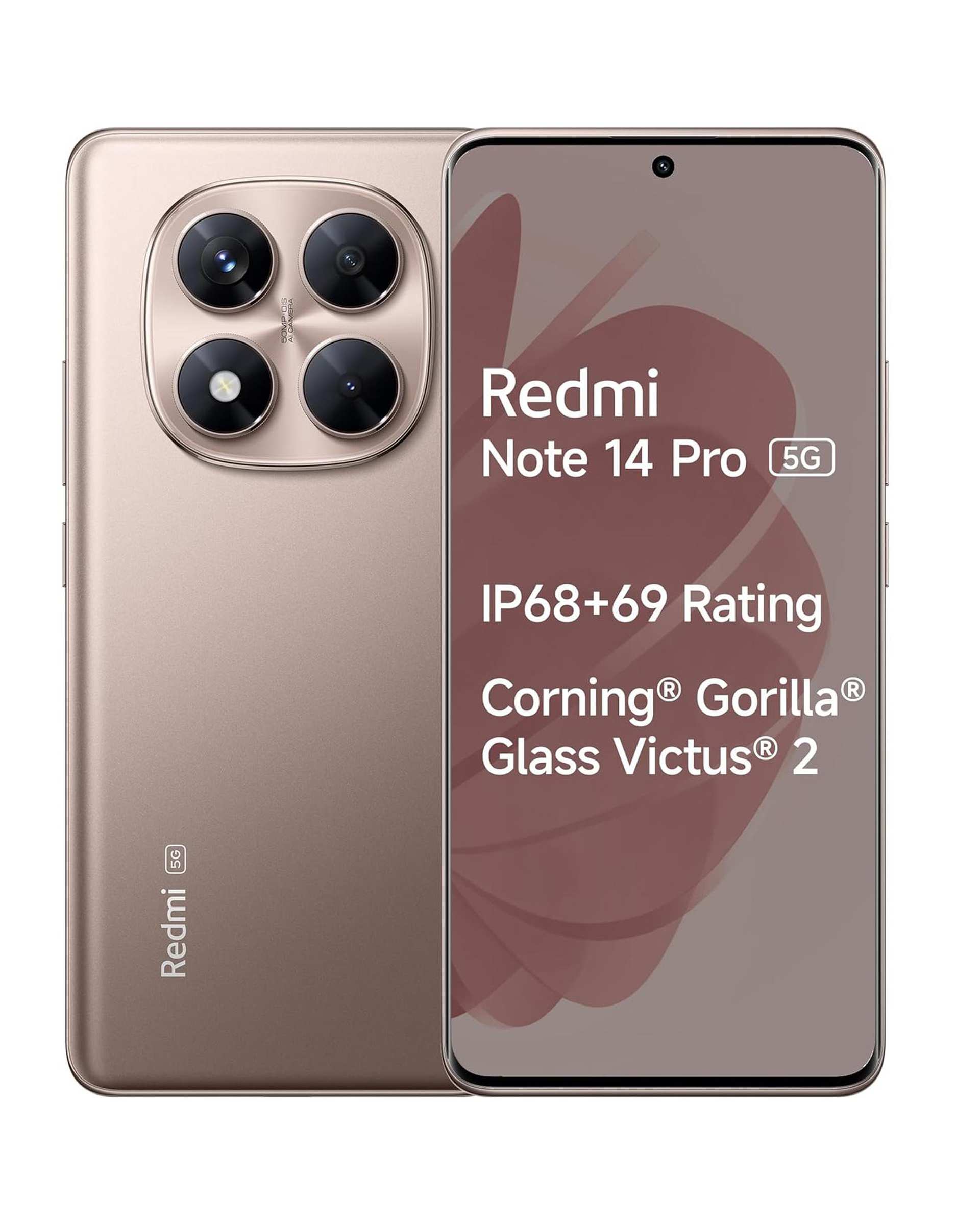 گوشی موبایل شیائومی مدل Redmi Note 14 Pro 5G ظرفیت 512 گیگابایت رم 12 گیگابایت طلایی