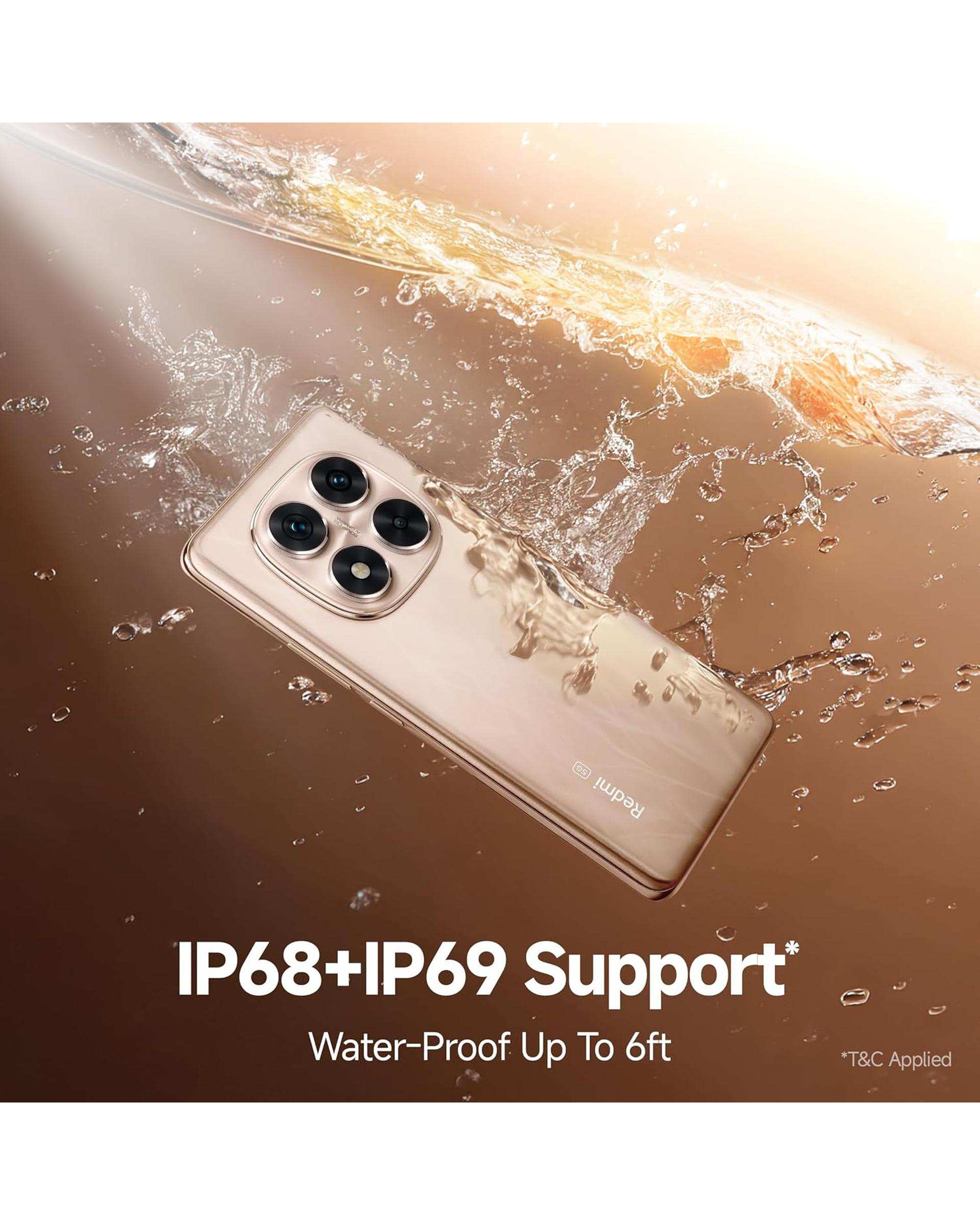 گوشی موبایل شیائومی مدل Redmi Note 14 Pro 5G ظرفیت 512 گیگابایت رم 12 گیگابایت طلایی