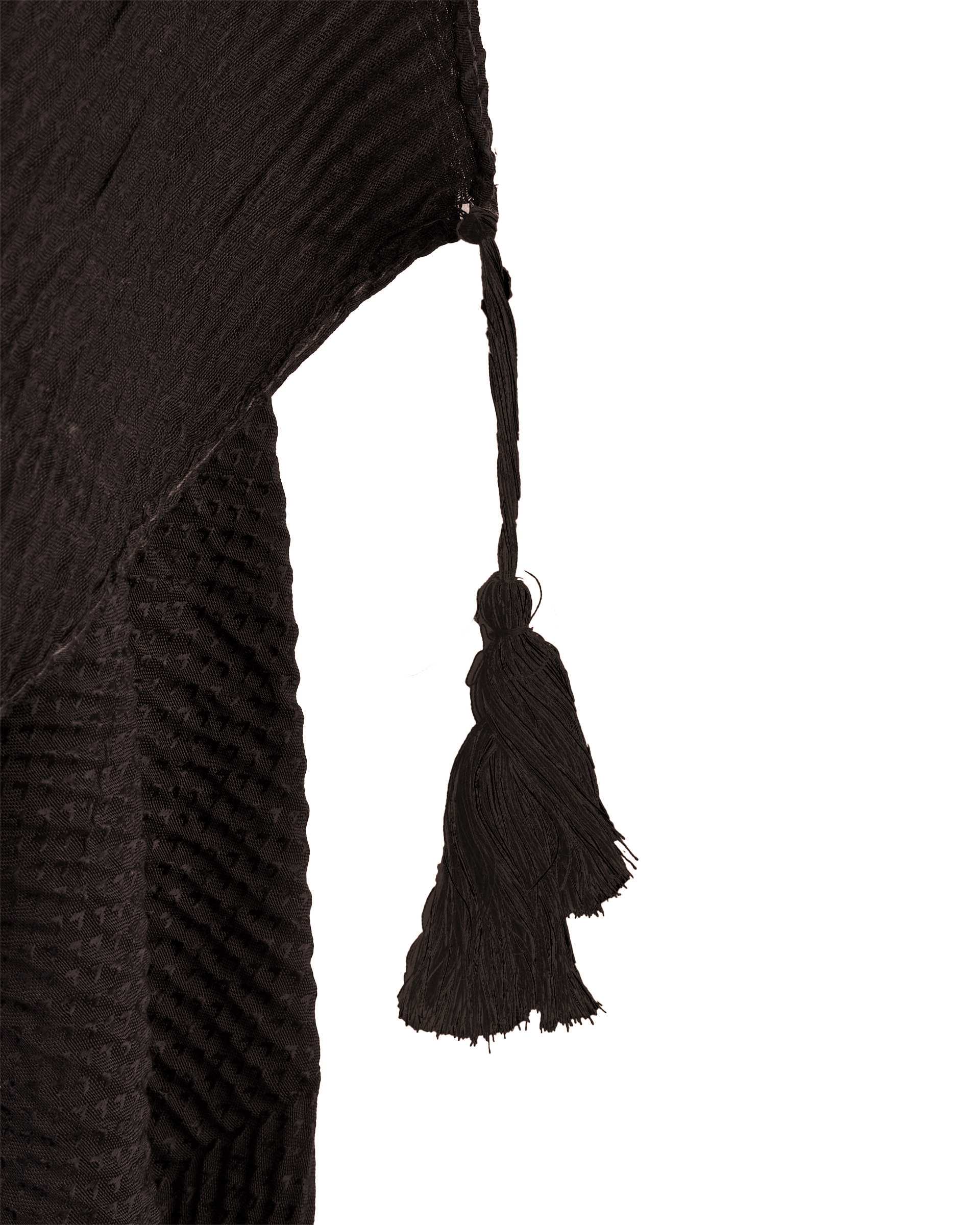 شال زنانه پلیسه قهوه ای روزانا Rozana