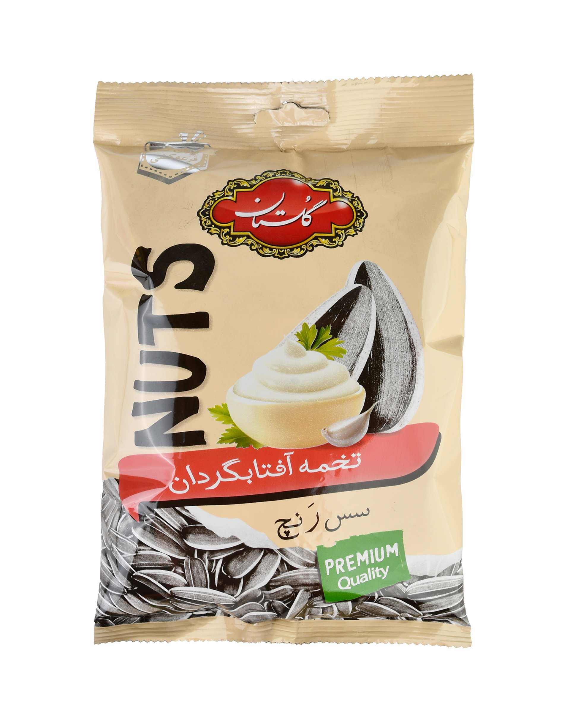 تخمه آفتابگردان با طعم سس رنچ گلستان 100 گرم