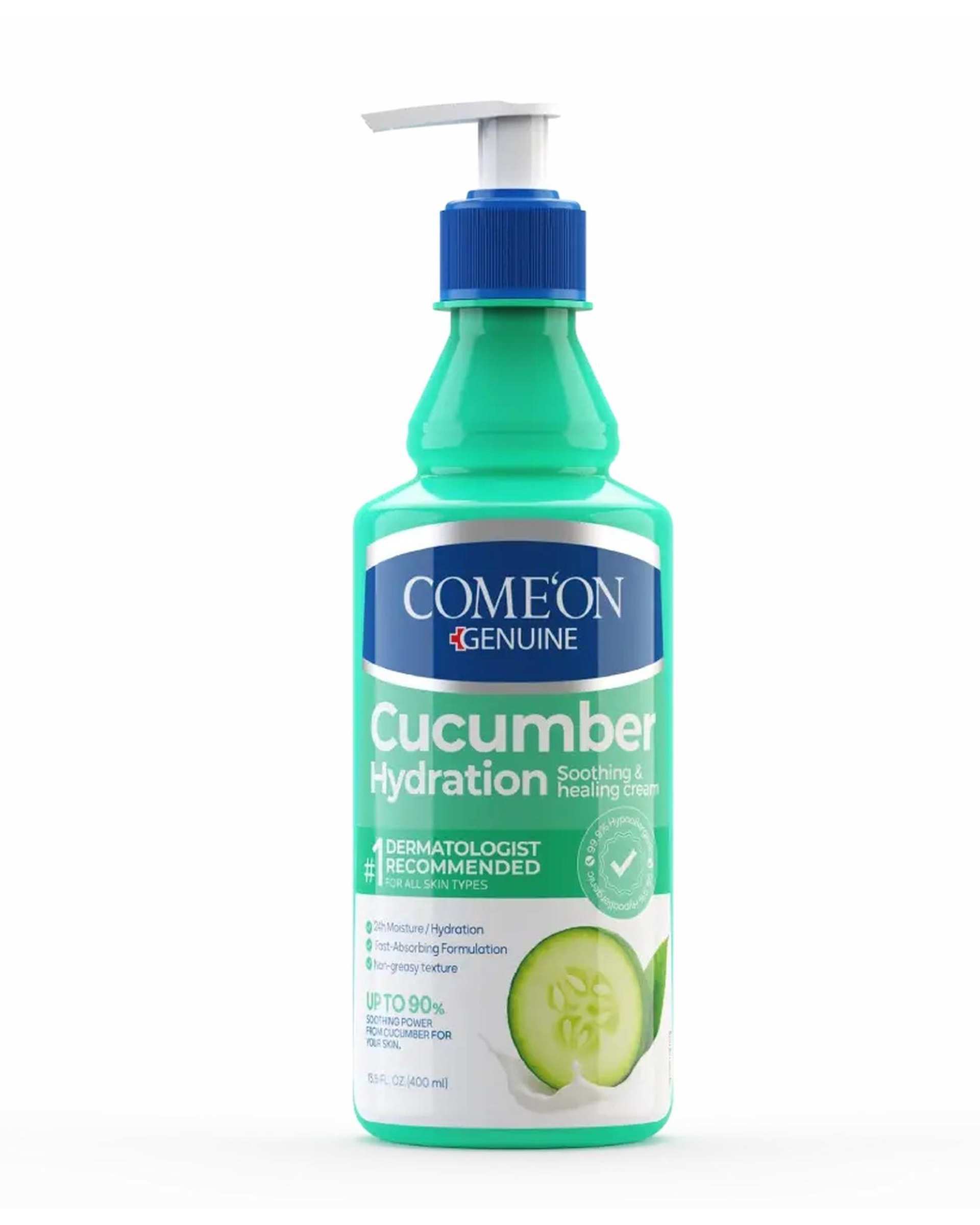 کرم مرطوب کننده پمپی کامان Come on حاوی عصاره خیار