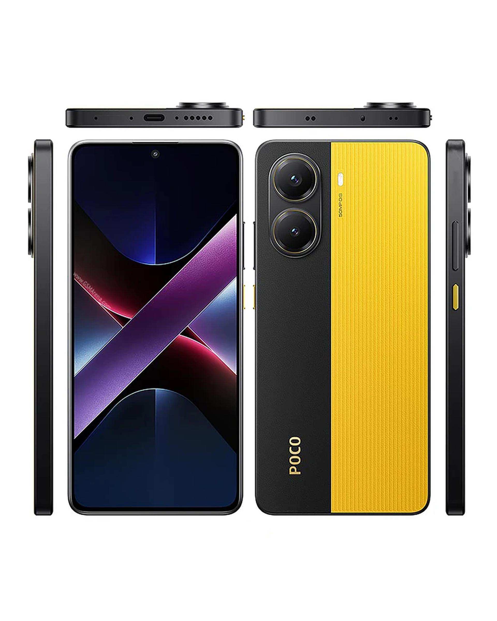 گوشی موبایل شیائومی مدل Poco X7 pro دو سیم کارت ظرفیت 512 گیگابایت و رم 12 گیگابایت زرد