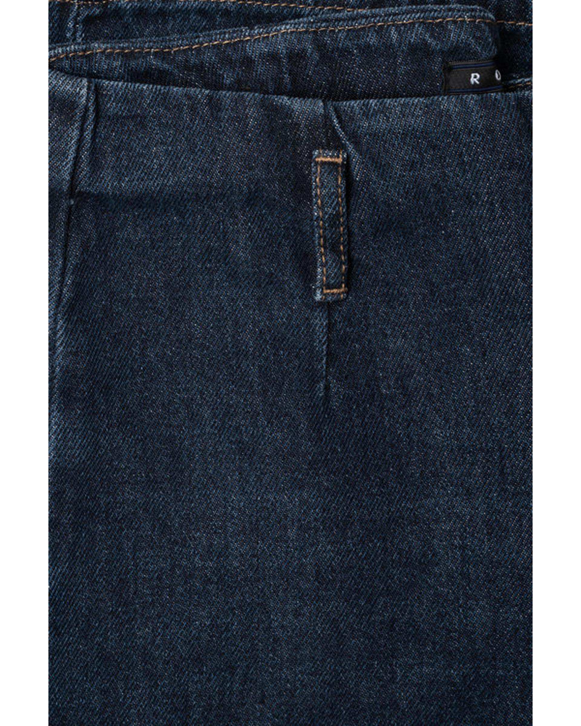 شلوار جین زنانه واید لگ قد 90 سرمه ای رویال جین Royal Jeans مدل Royal jackpot کد 3102763