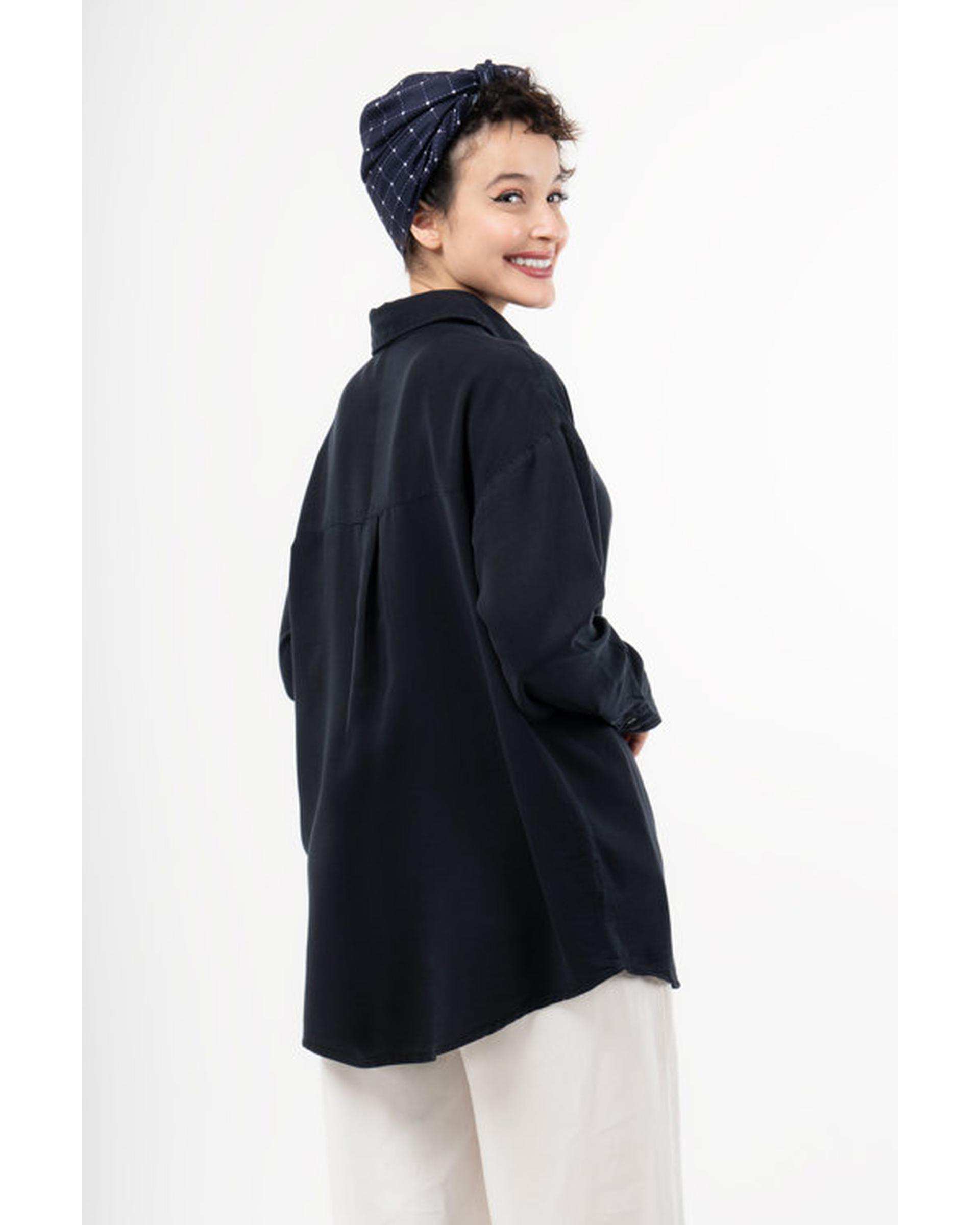 شومیز زنانه قد 70 سرمه ای رویال جین Royal Jeans مدل سونیا کد 0006602