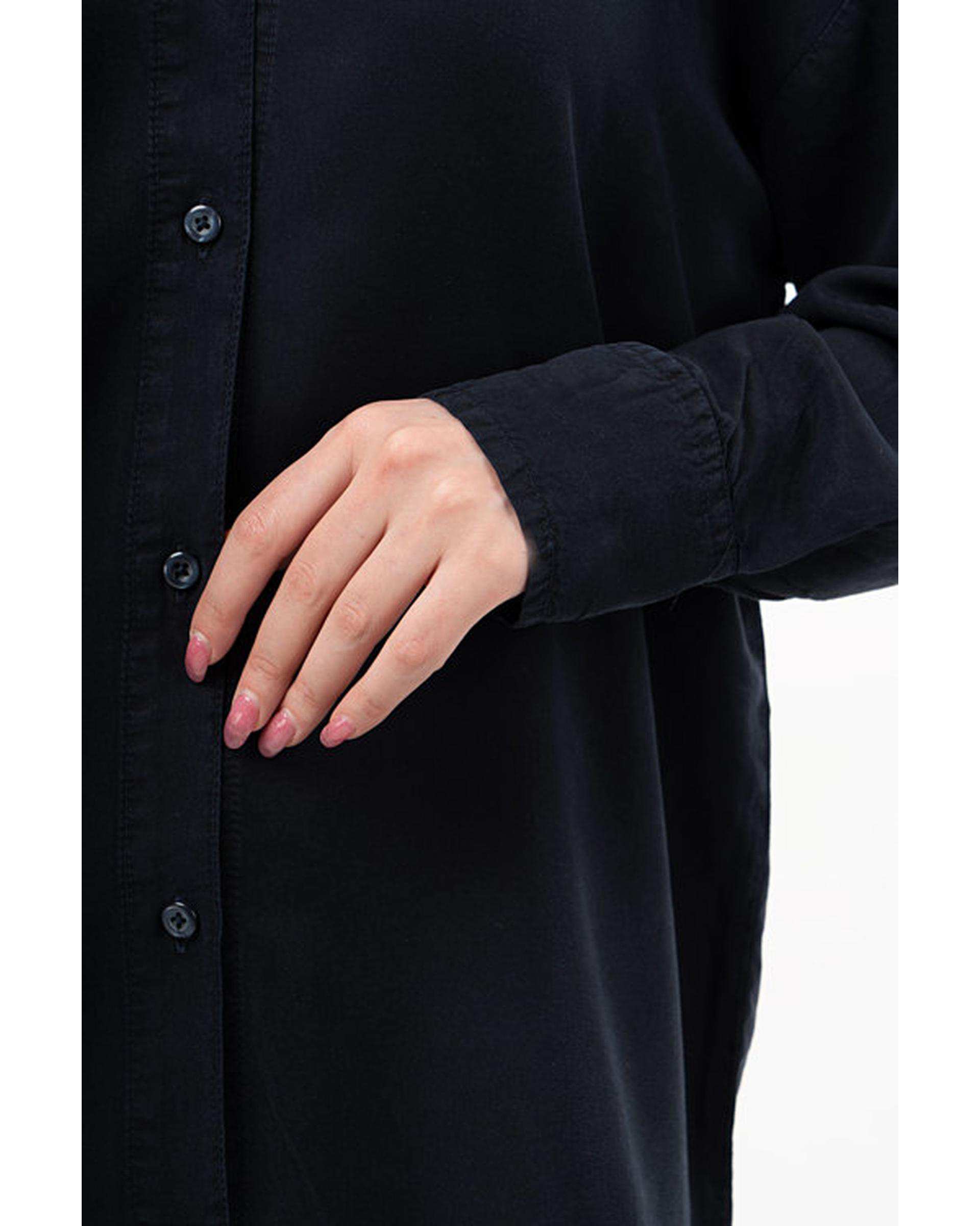 شومیز زنانه قد 70 سرمه ای رویال جین Royal Jeans مدل سونیا کد 0006602